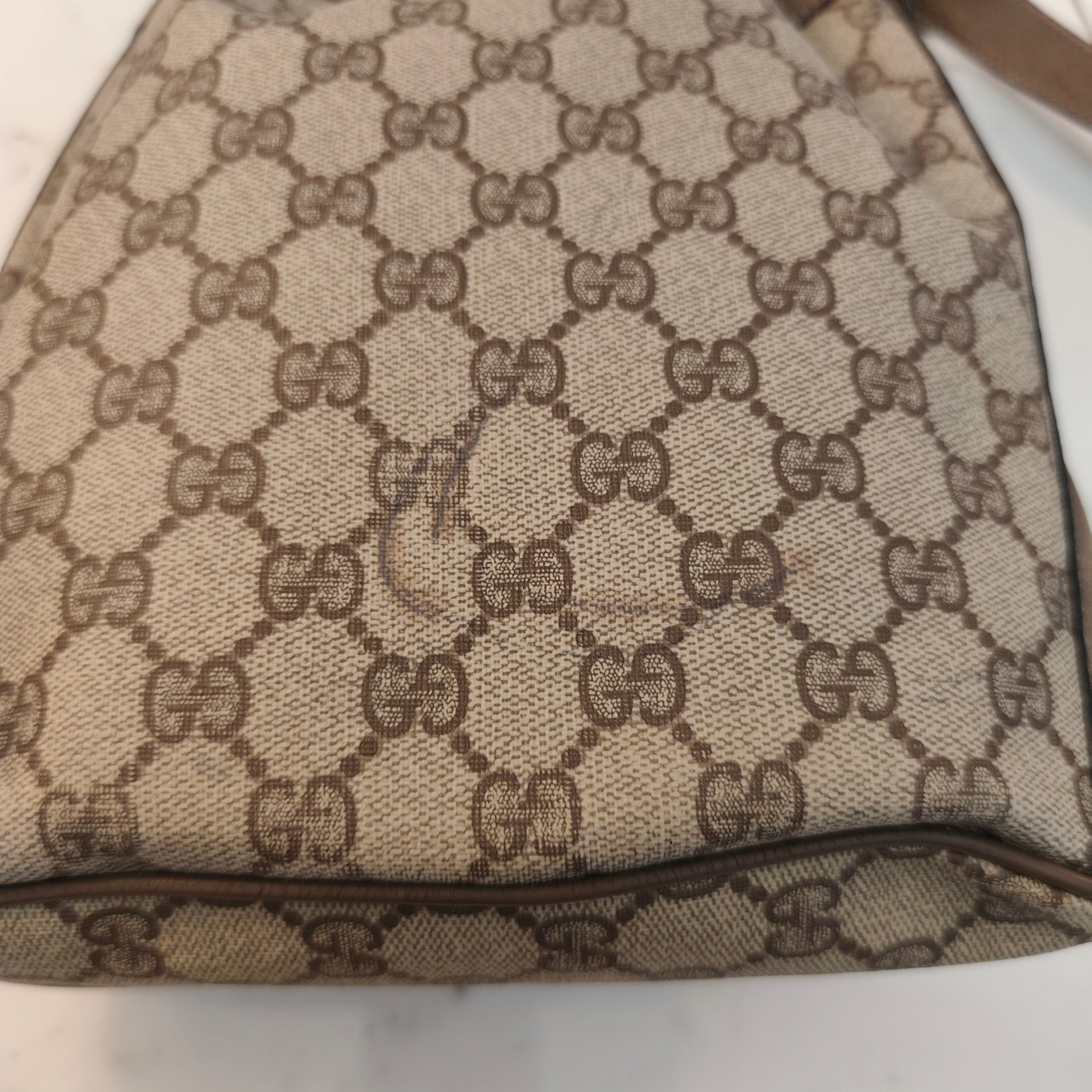 Gucci - Ophidia Borsa Secchiello “GG Supreme” Beige Vintage