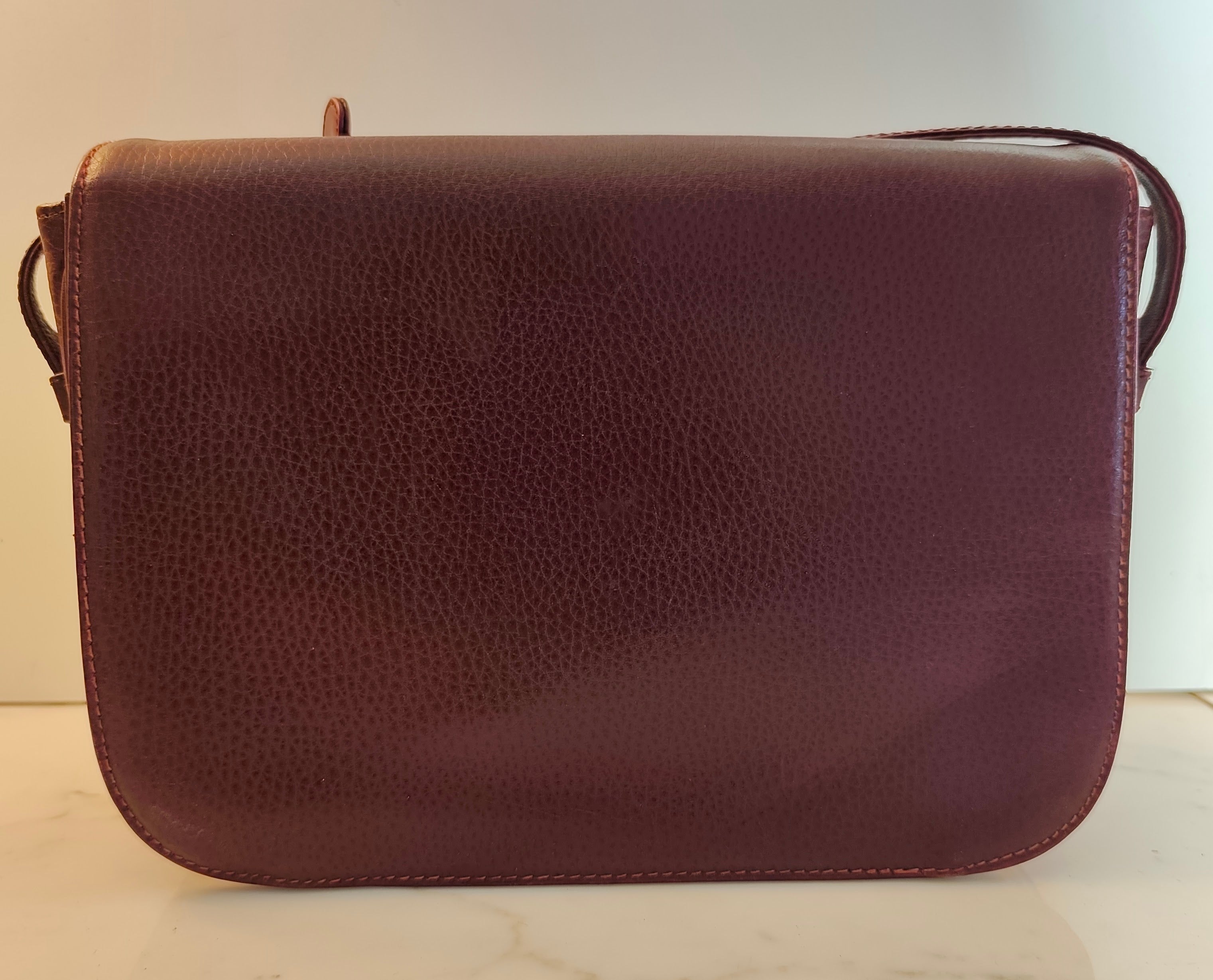 Cartier – Camera Bag a Spalla Vintage Bordeaux