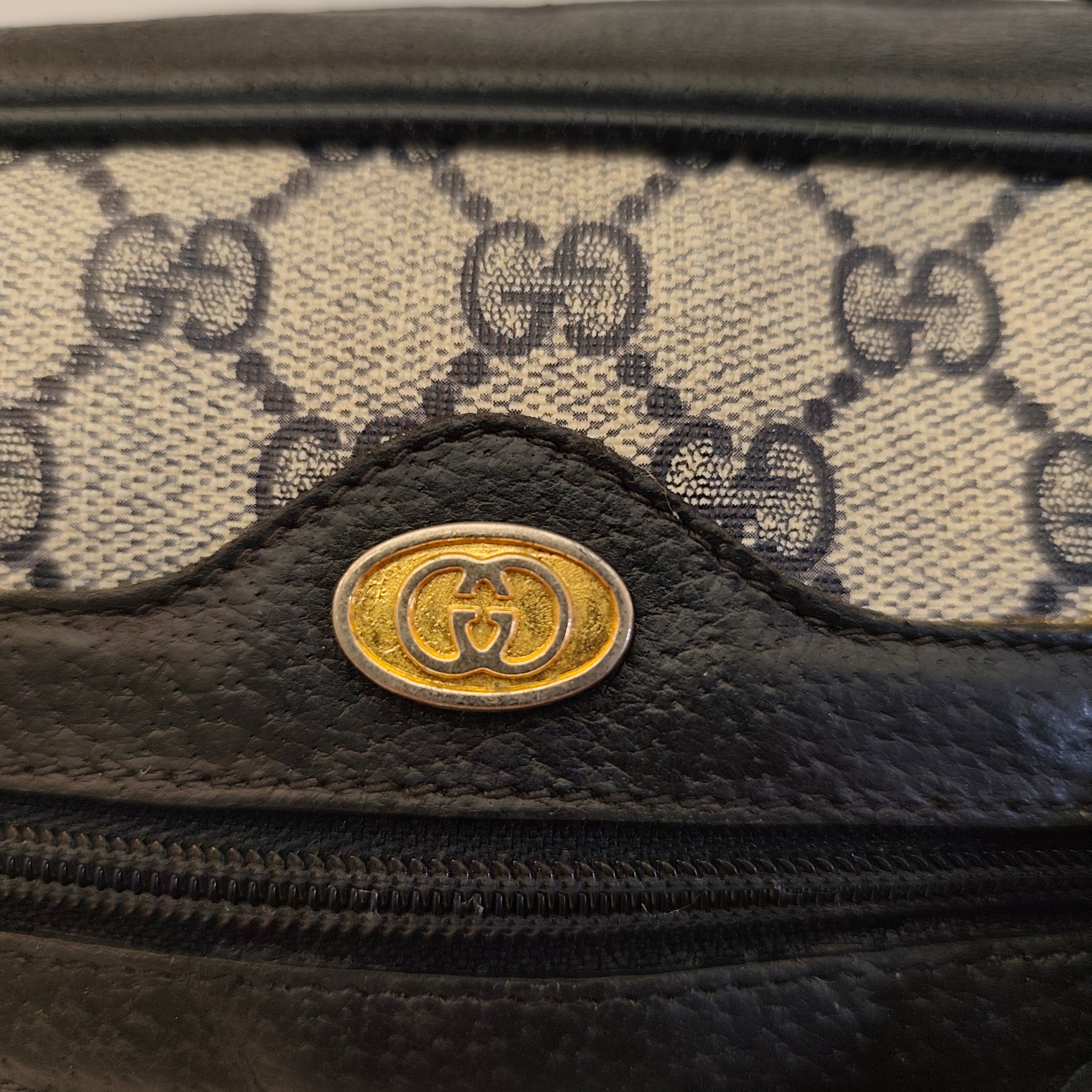 Gucci - Ophidia Camera Bag a Tracolla "GG" Supreme Blu Vintage