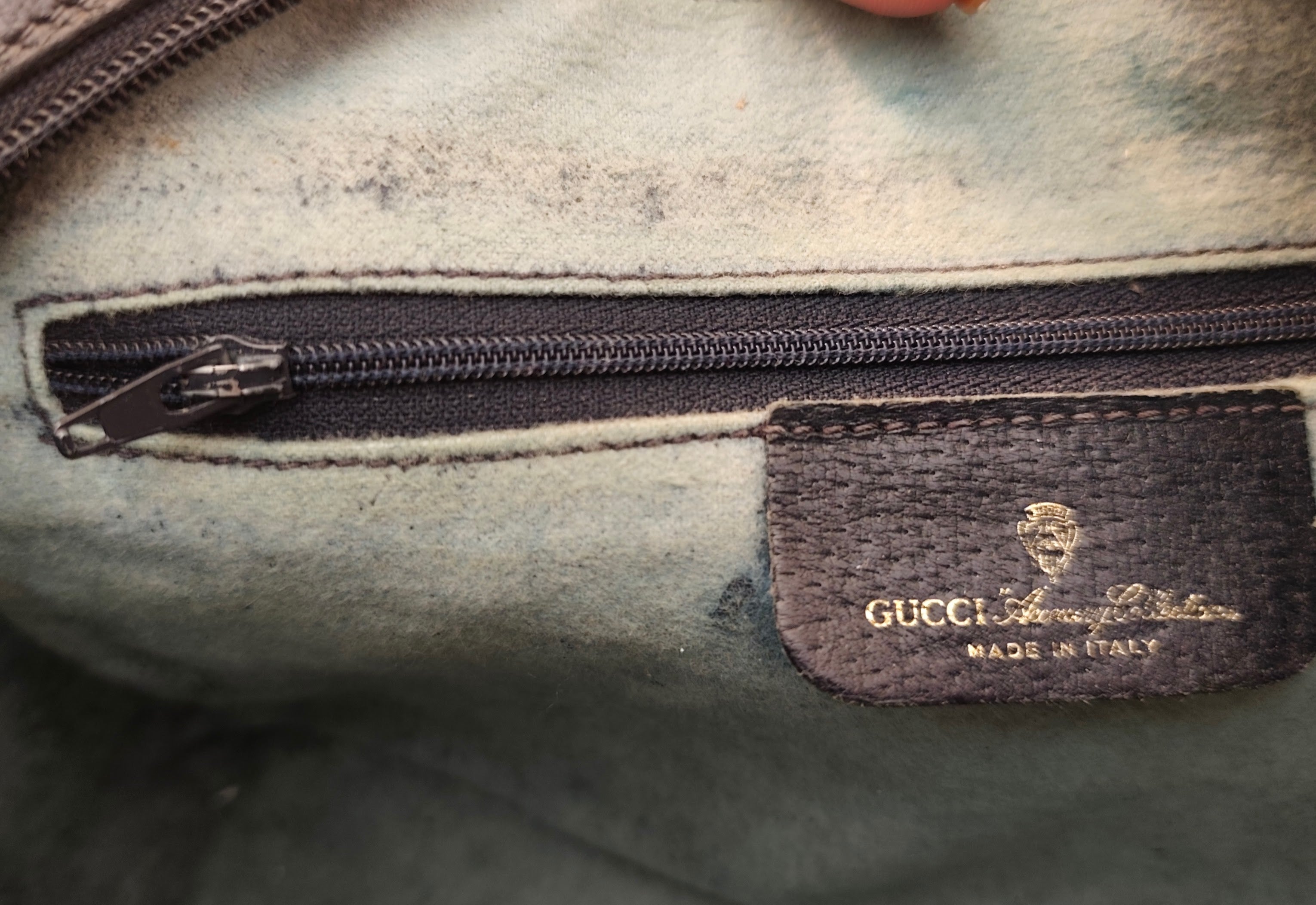 Gucci - Ophidia Camera Bag a Tracolla "GG" Supreme Blu Vintage