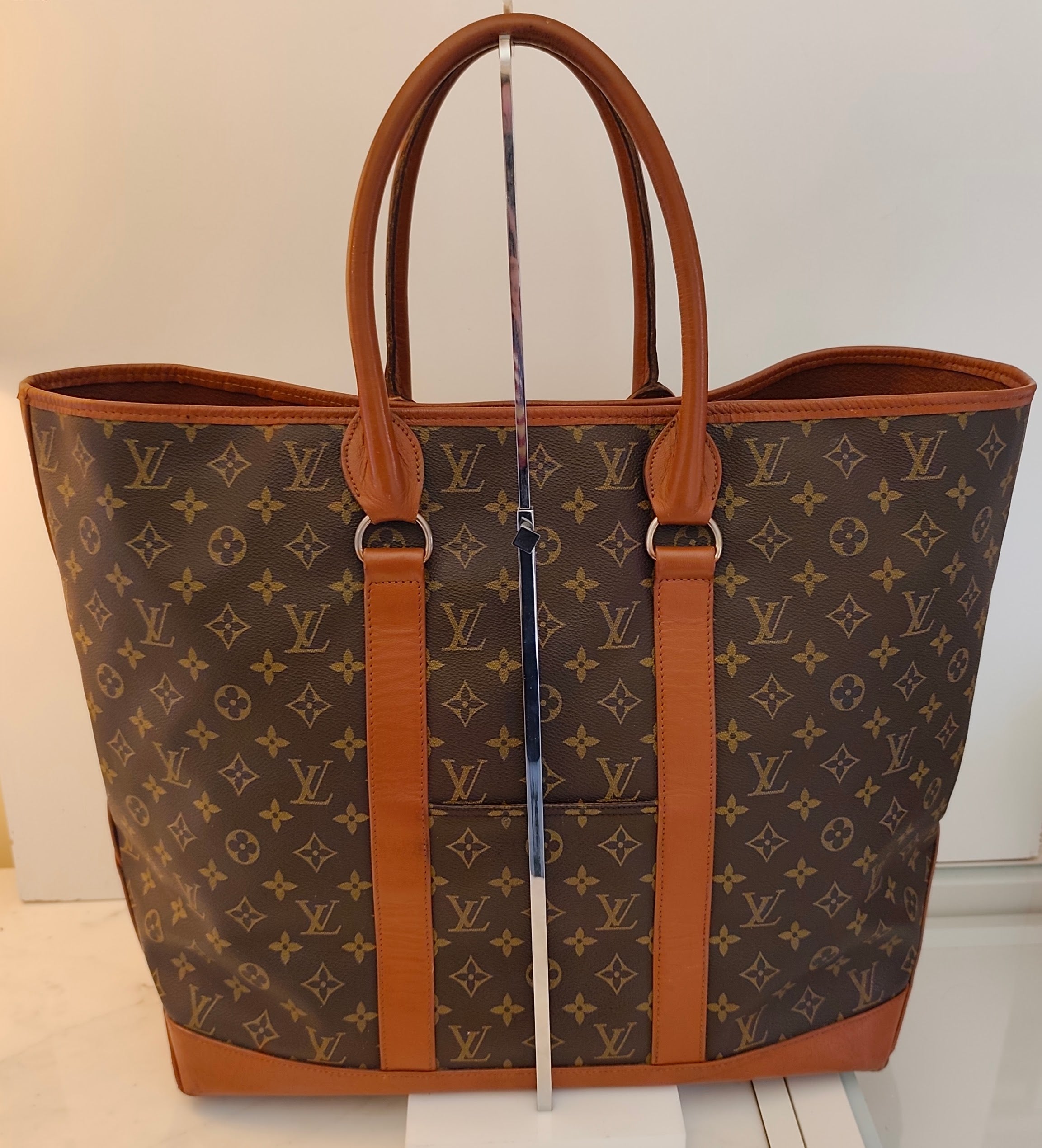 Louis Vuitton - Sac Weekend XL Monogram in Canvas e Pelle Vintage