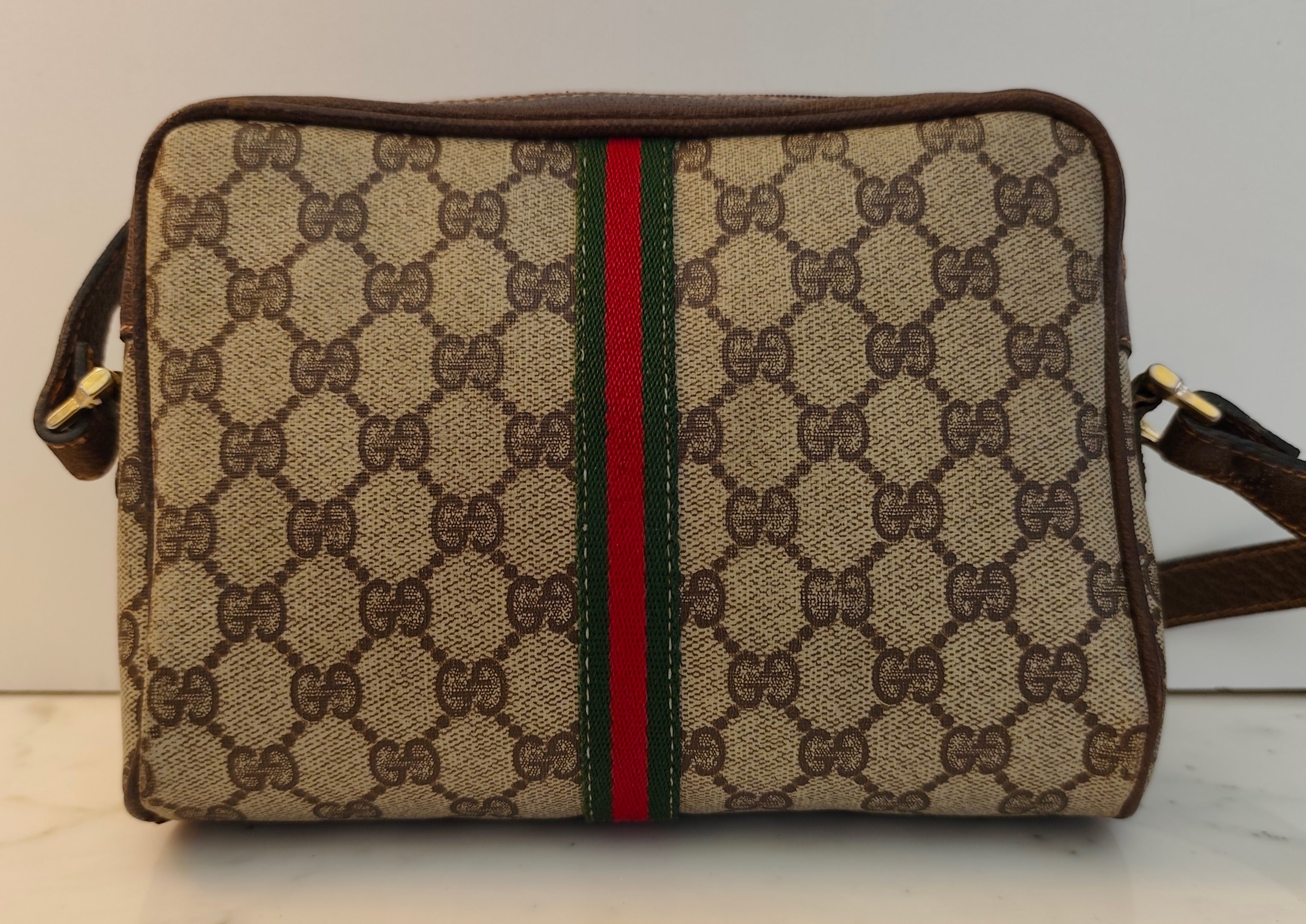 Gucci - Ophidia Camera Bag “GG Supreme” Beige Vintage