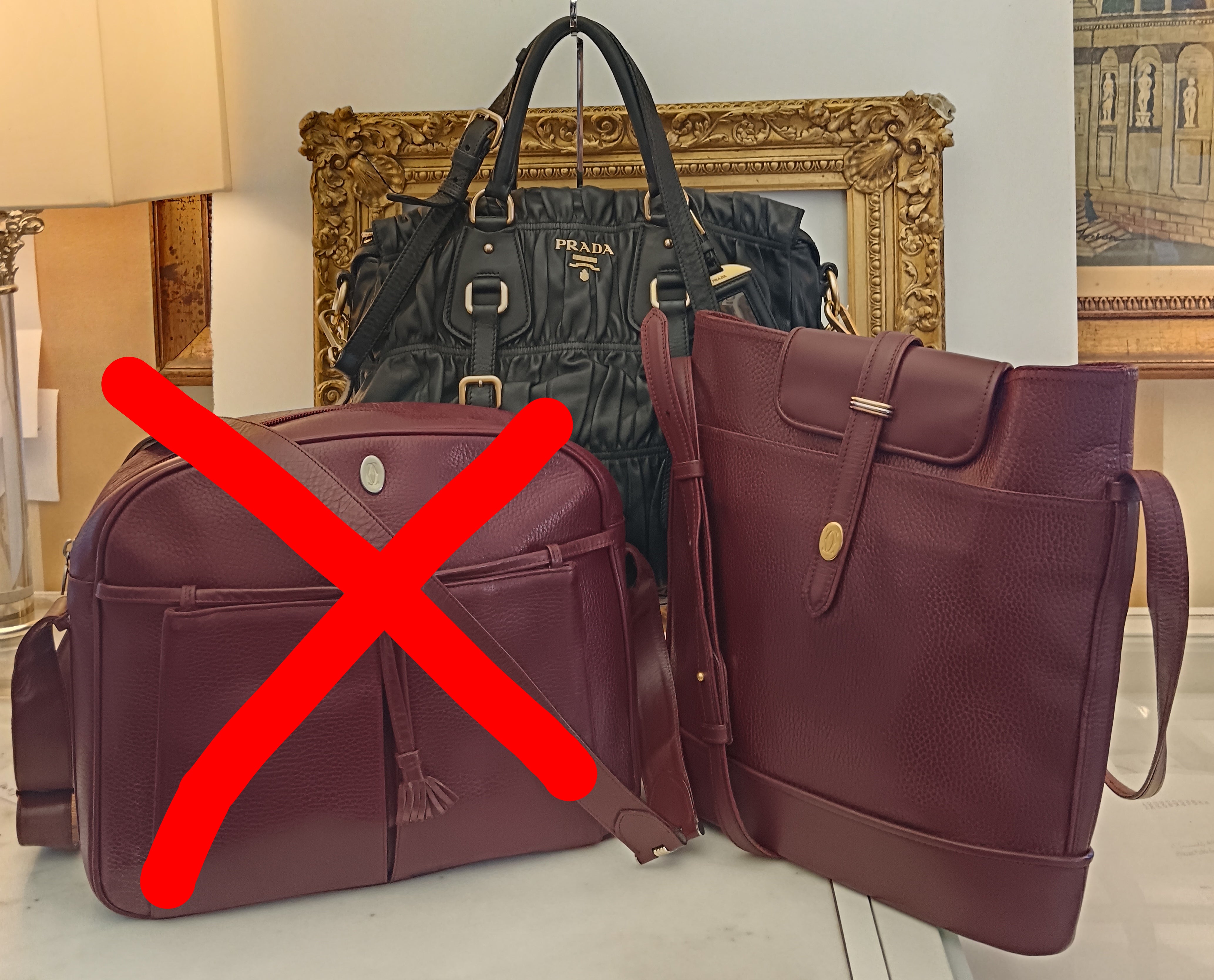 COMBO BOMBA €1000: Cartier Secchiello + Prada goffrata
