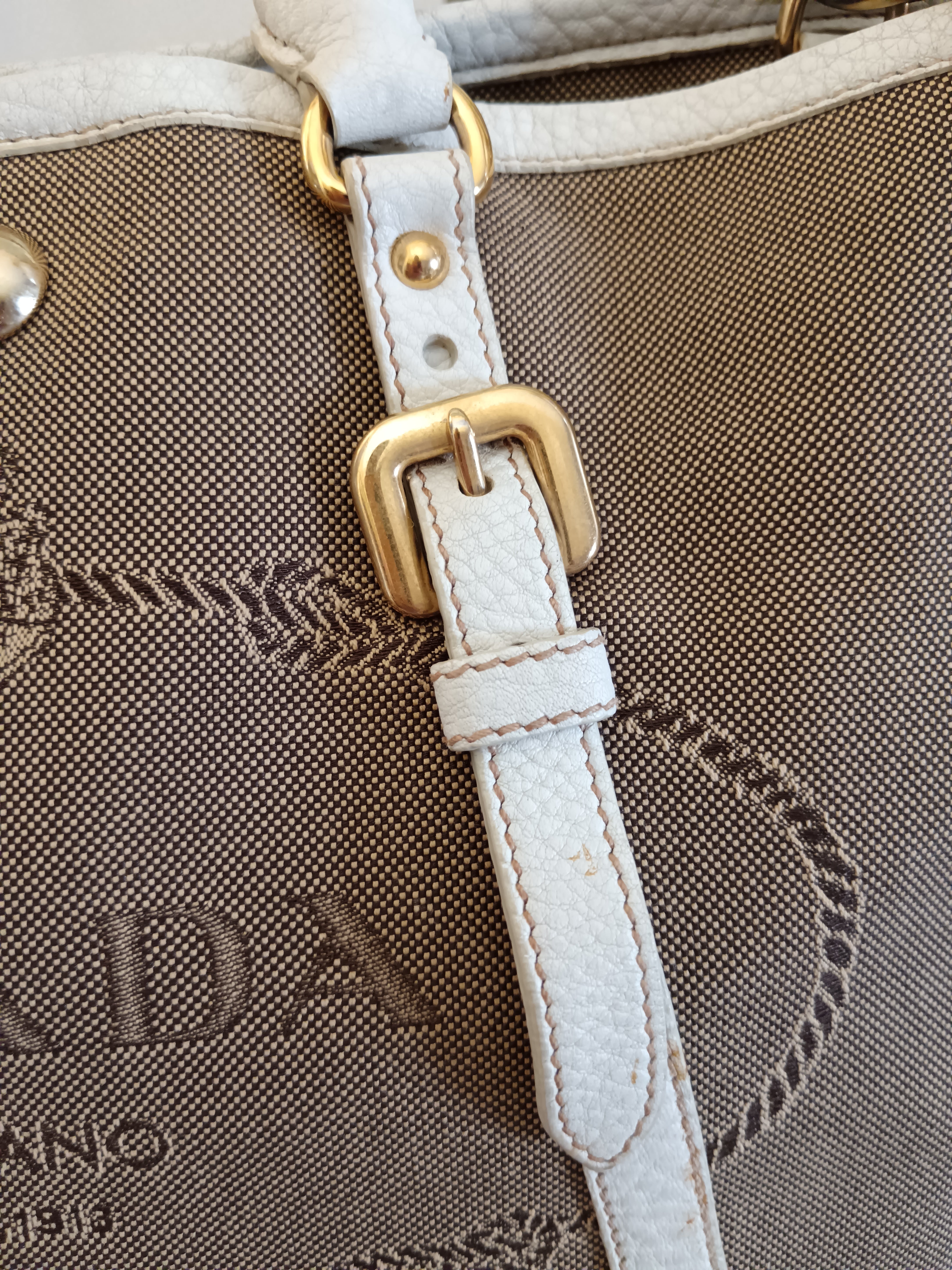 Prada - Tote/Mini Shopper Logo Jacquard Beige/Avorio con Tracolla