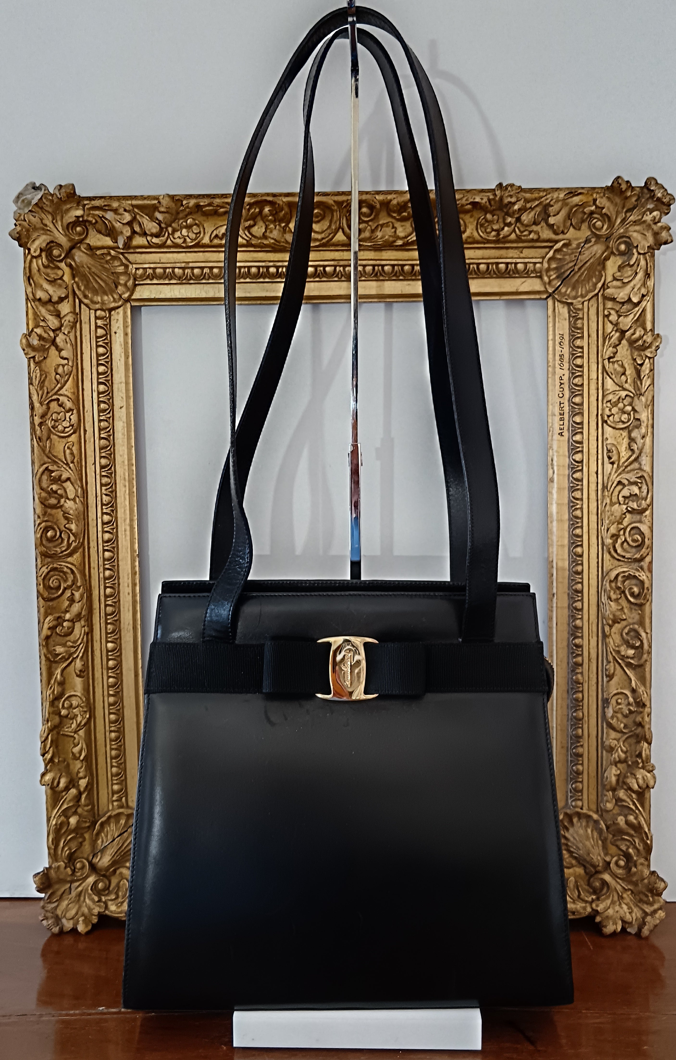 Ferragamo - Tote “Varina” Pelle Nera