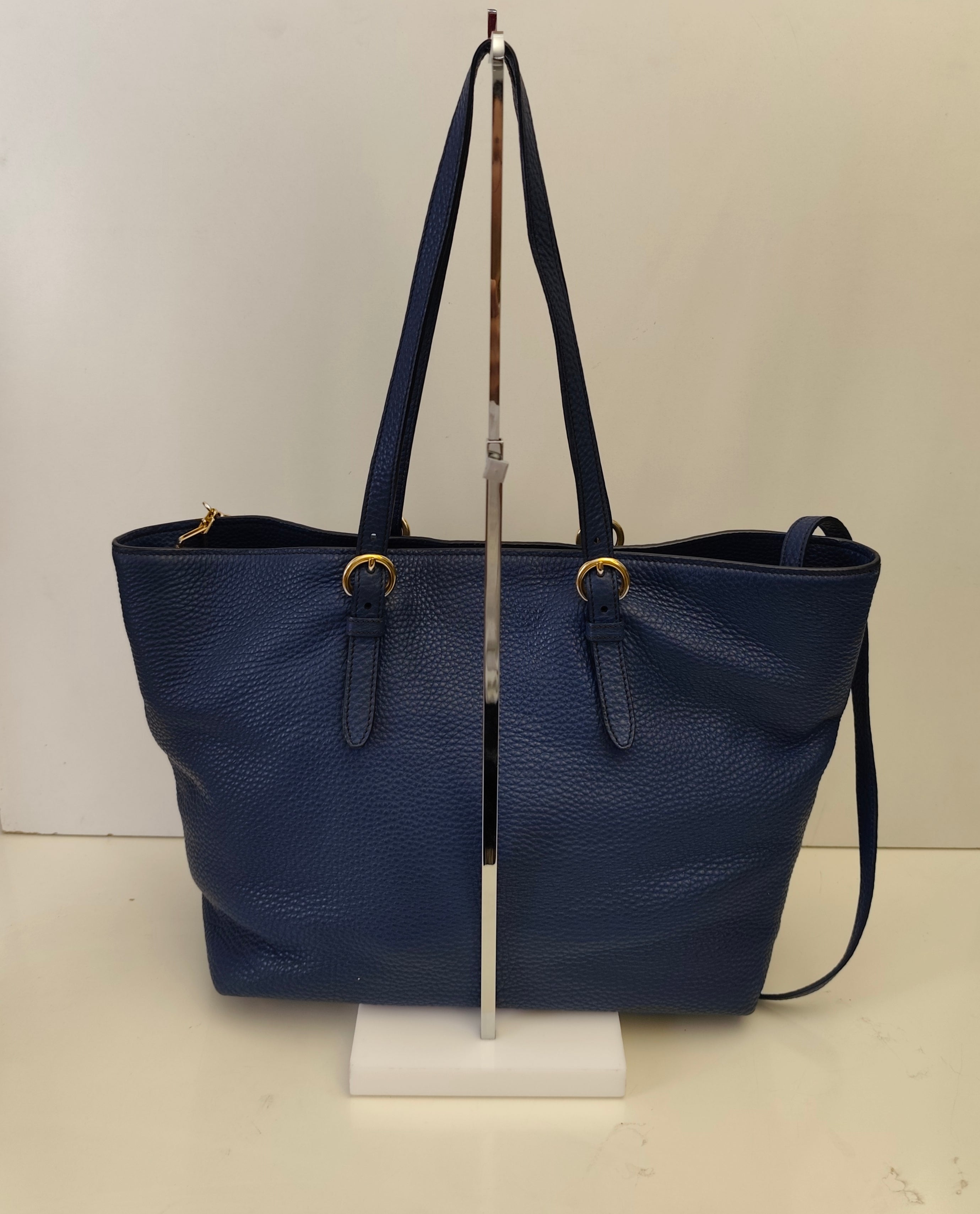 Miu Miu - Borsa A Spalla In Pelle Granata Blu Reale Con Tracolla