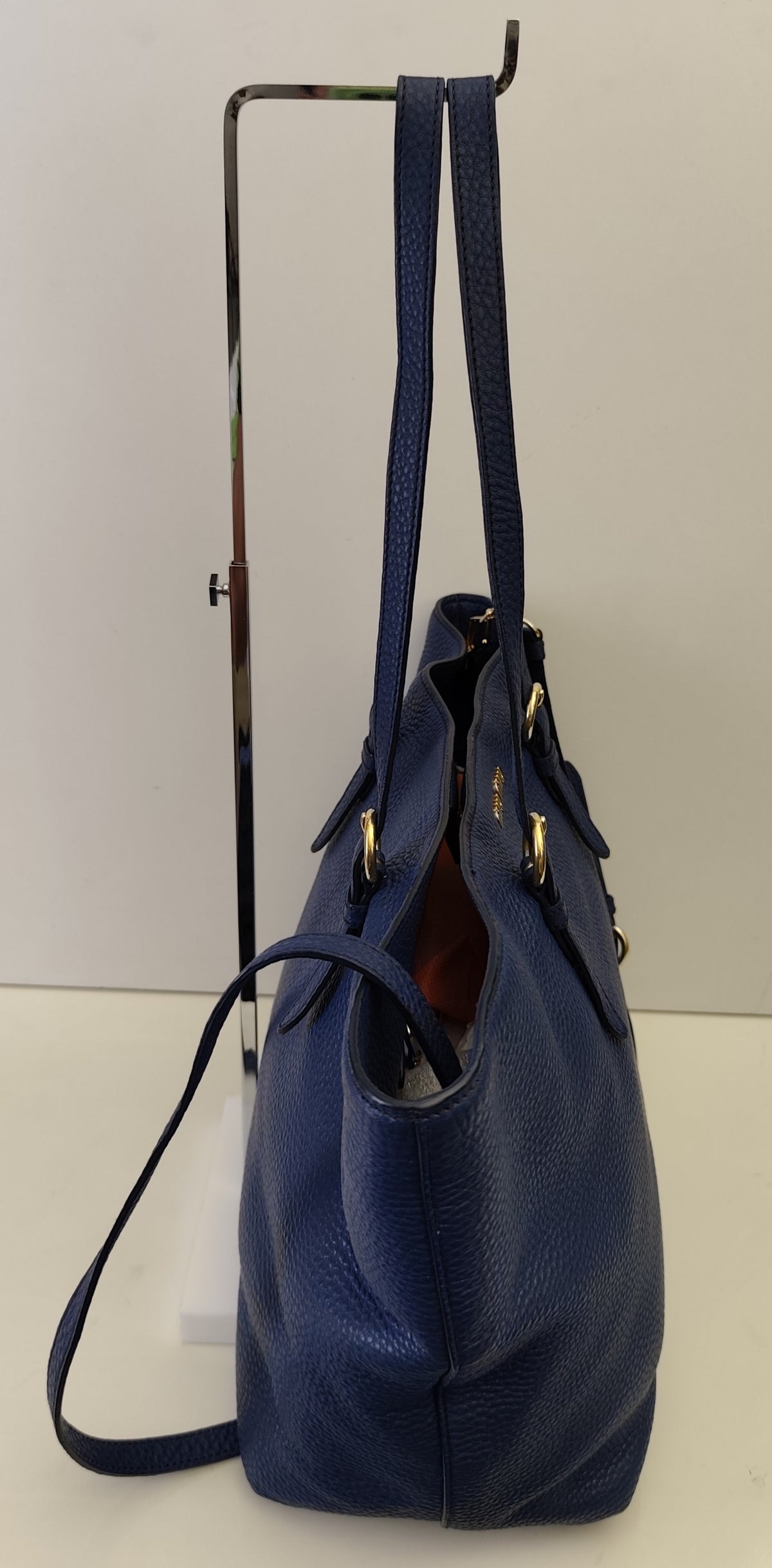 Miu Miu - Borsa A Spalla In Pelle Granata Blu Reale Con Tracolla