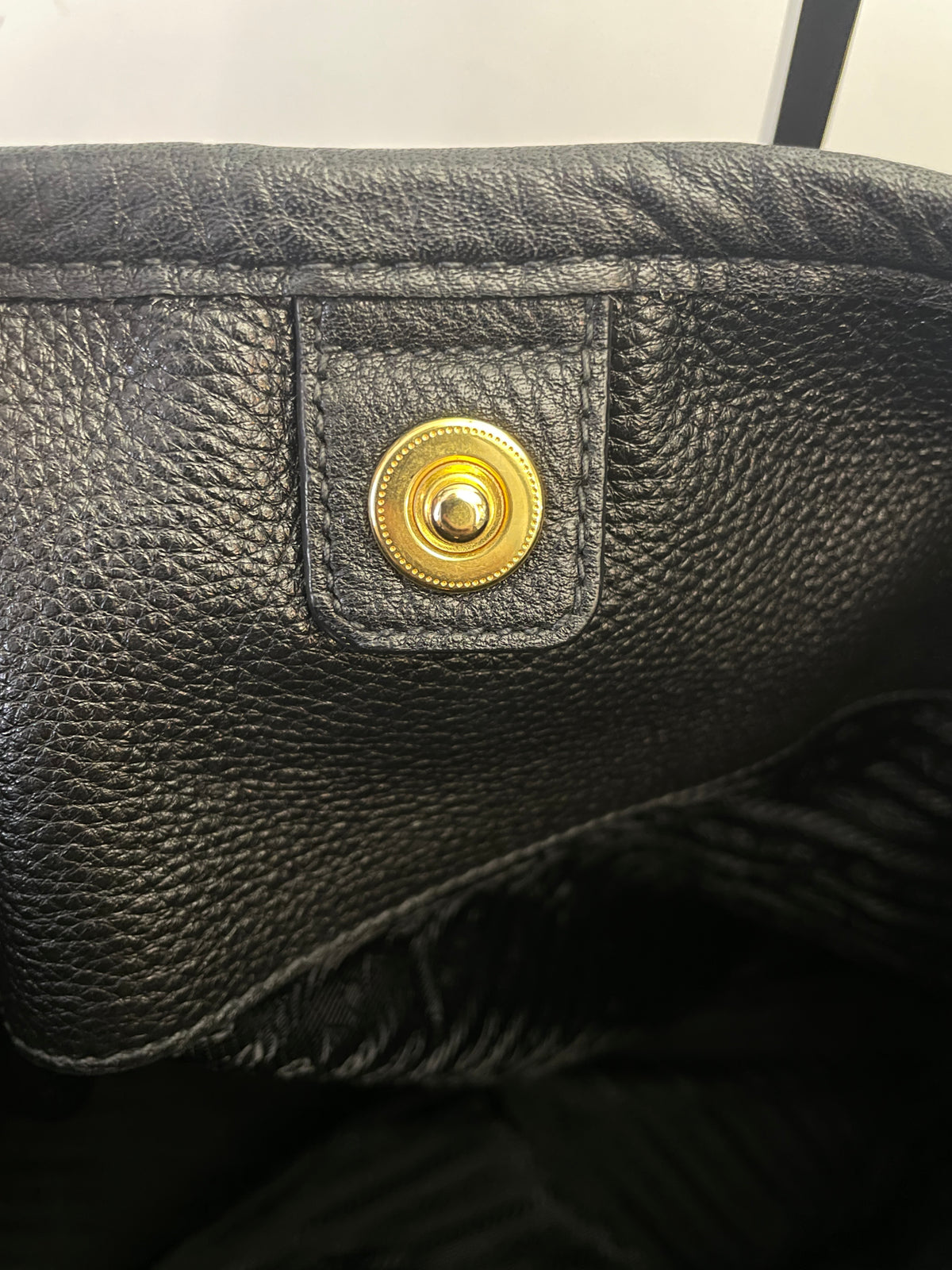 Prada - Tote Shopper Nylon Nero con Fasce in Pelle e Doppi Anelli FULL SET