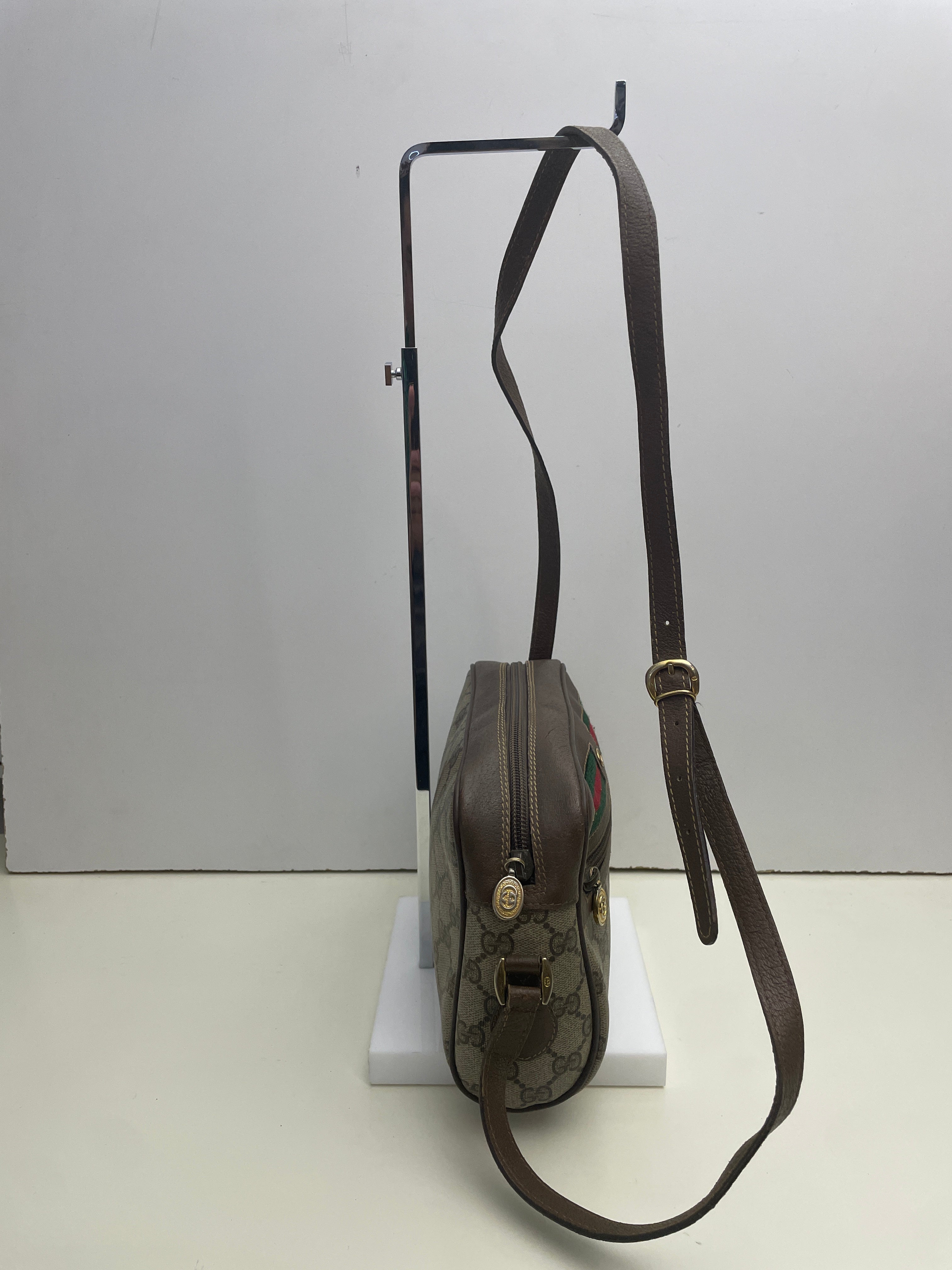 Gucci - Ophidia Camera Bag Piccola Postina a Tracolla “GG” Supreme Beige Anni '90