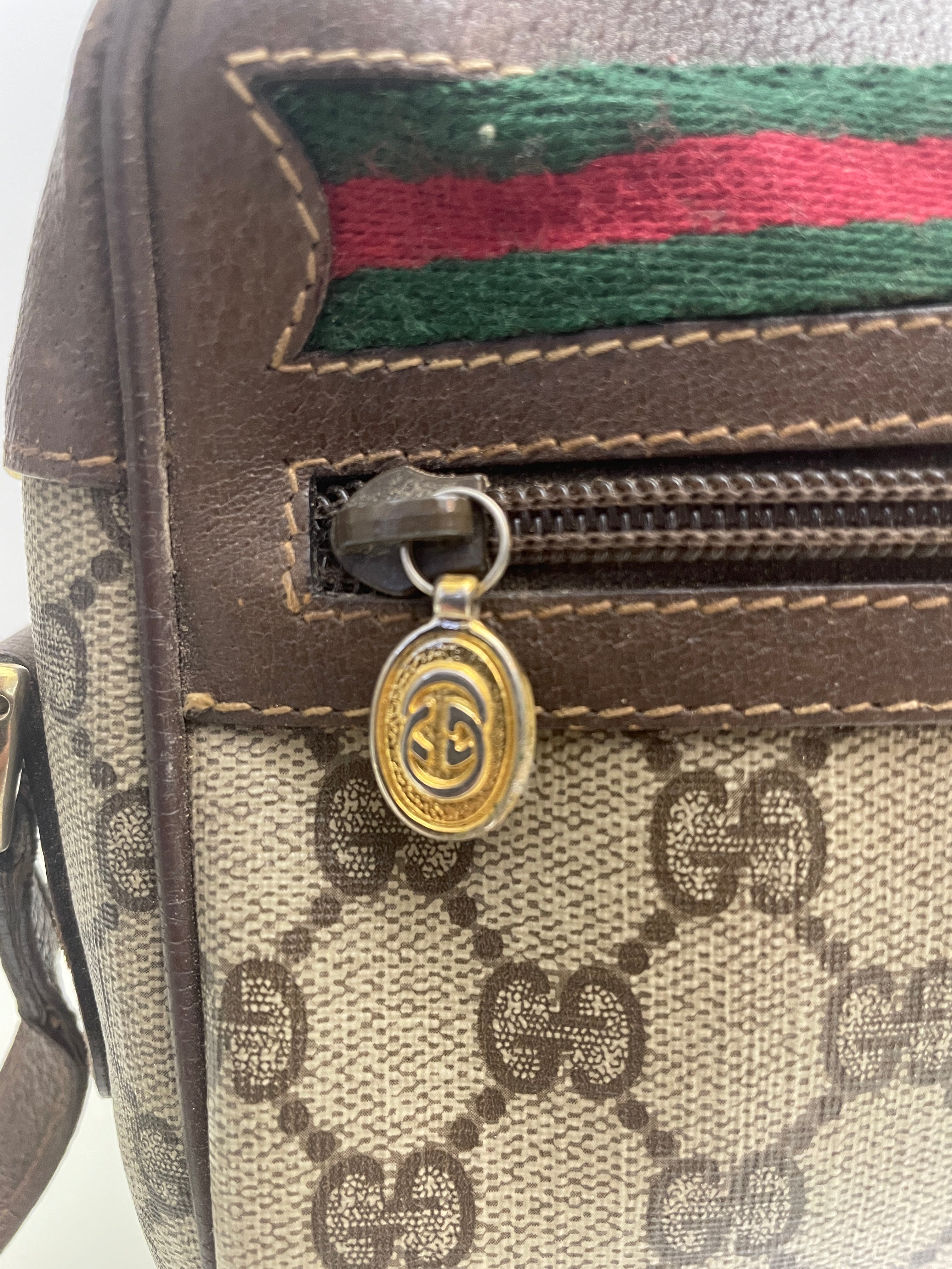 Gucci - Ophidia Camera Bag Piccola Postina a Tracolla “GG” Supreme Beige Anni '90