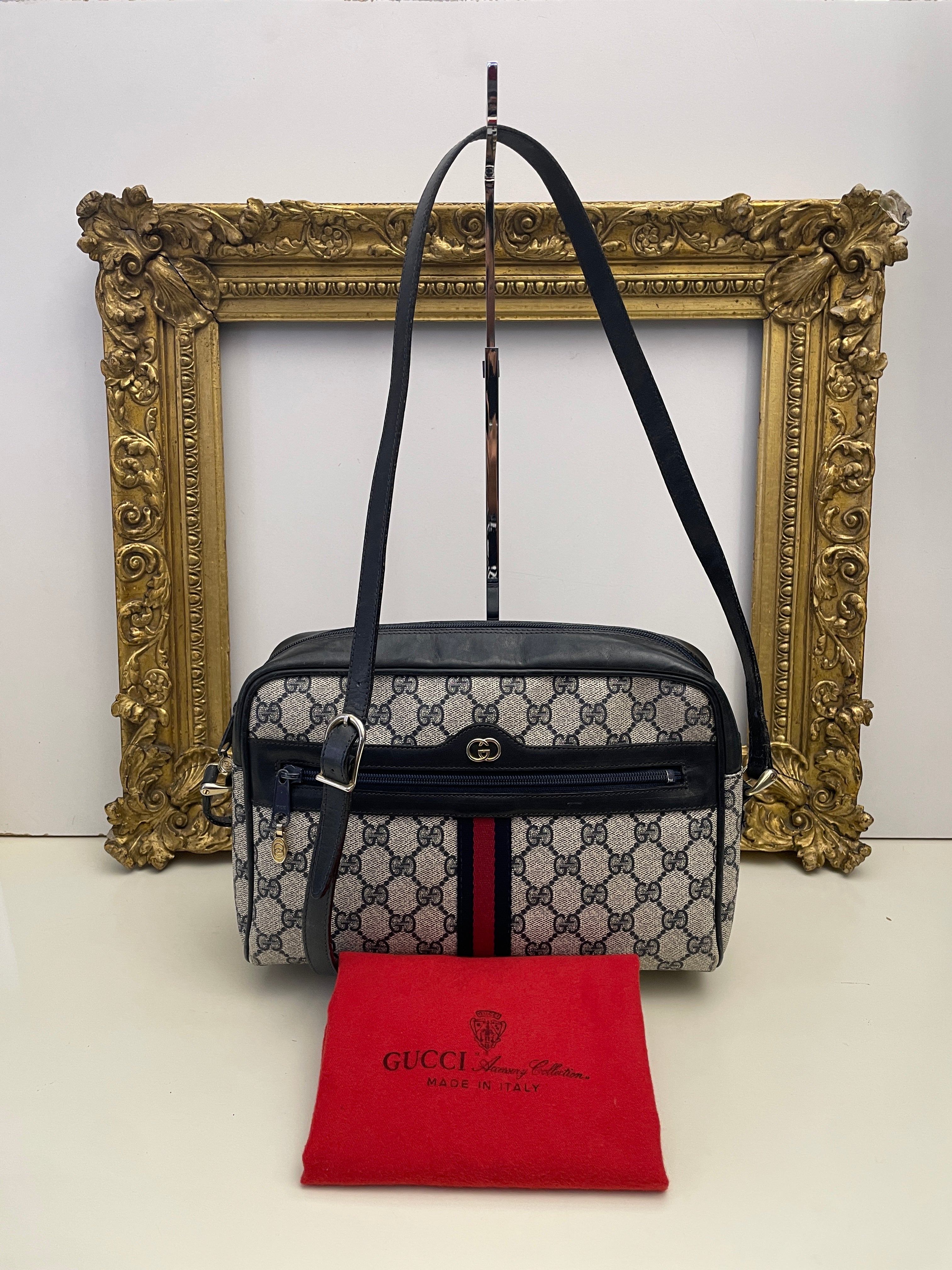 Gucci - Ophidia Camera Bag Postina Blu a Tracolla Vintage