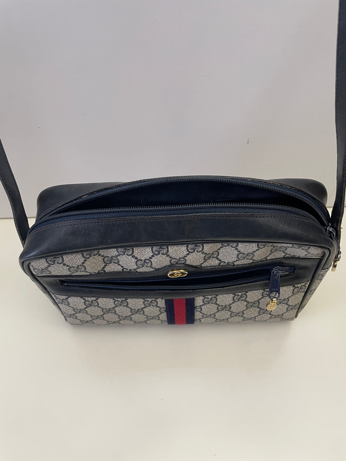 Gucci - Ophidia Camera Bag Postina Blu a Tracolla Vintage