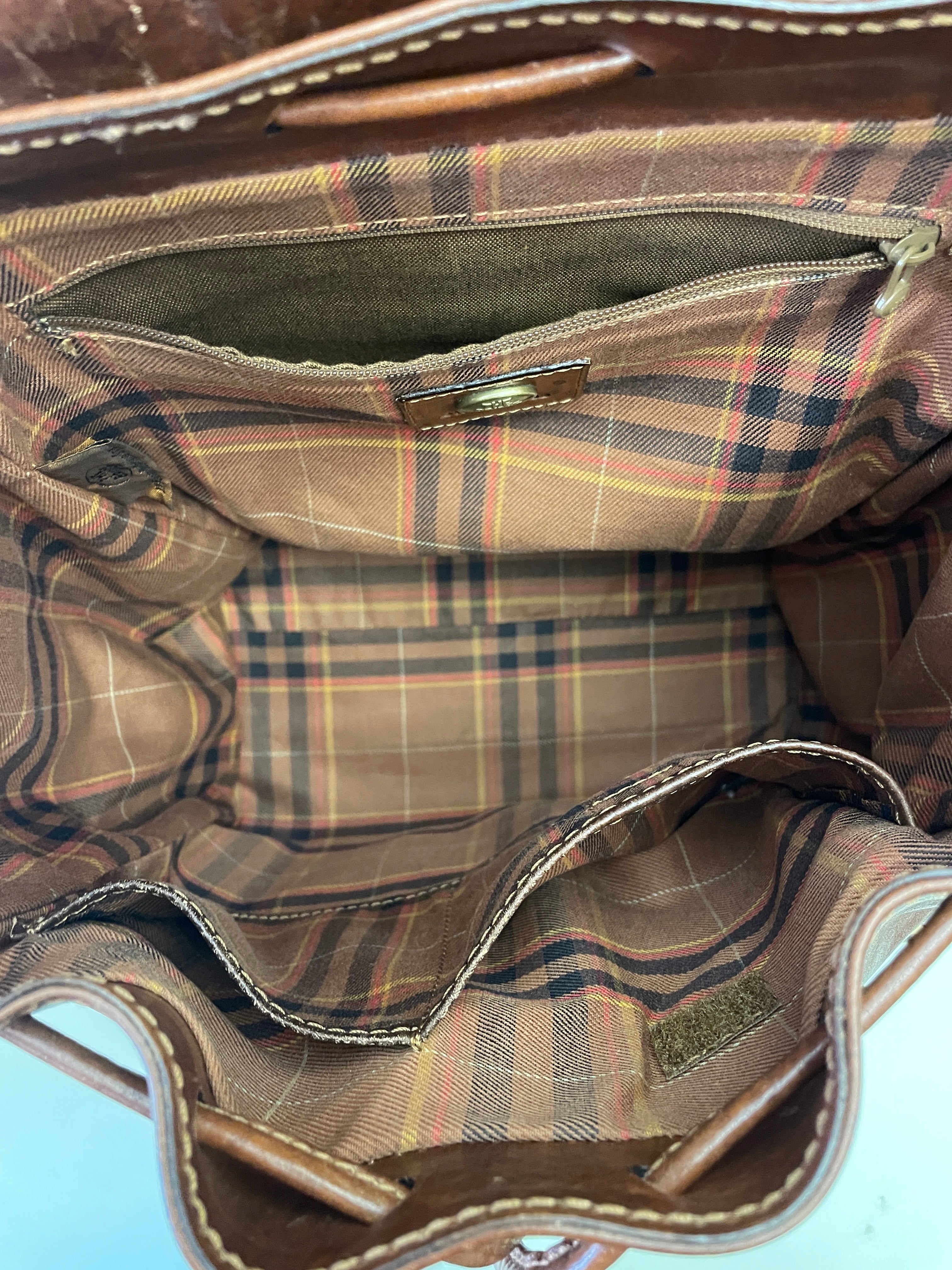 The Bridge – Zaino Con Due Tasche Linea Story Pelle Marrone Misura Grande
