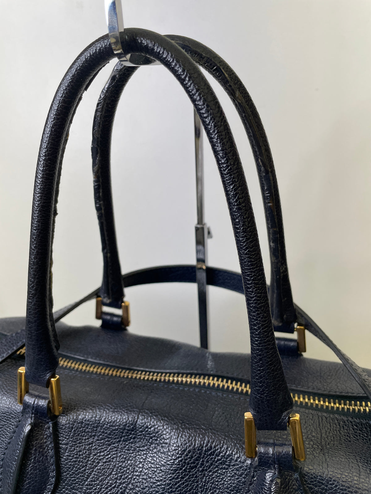 Tod's - Shopper In Pelle Blu e Suede Nero