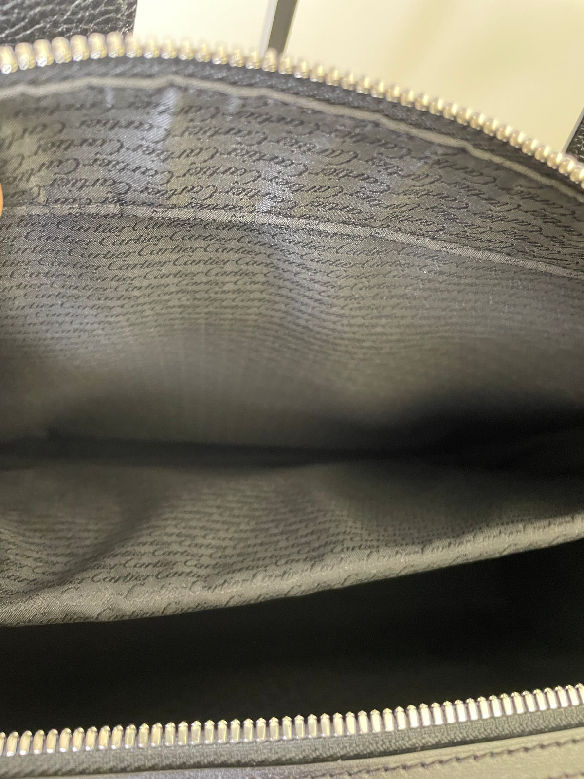 Cartier Valigetta-Cartella Pelle Nera Nuova Full Set