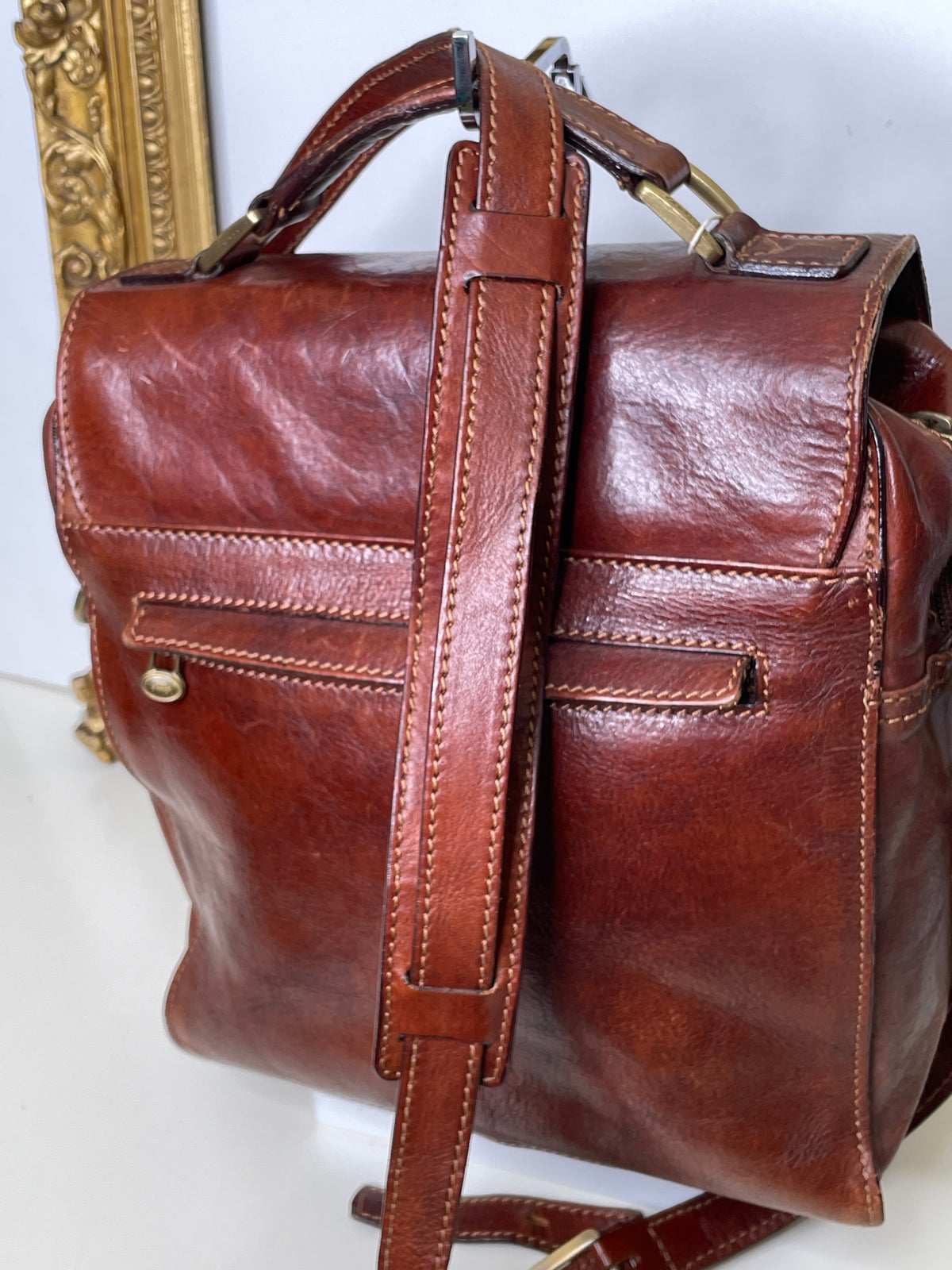 The Bridge Borsello Story Marrone 2 tasche davanti