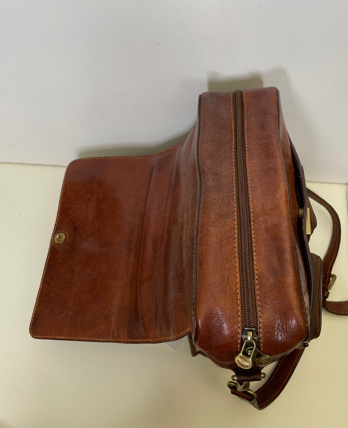 The Bridge Borsello Story Marrone 2 tasche davanti