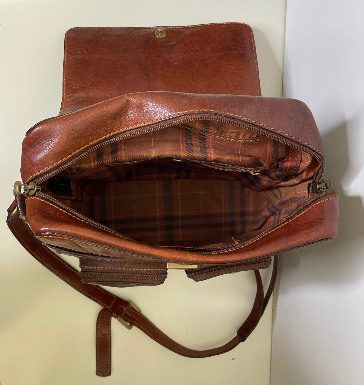 The Bridge Borsello Story Marrone 2 tasche davanti