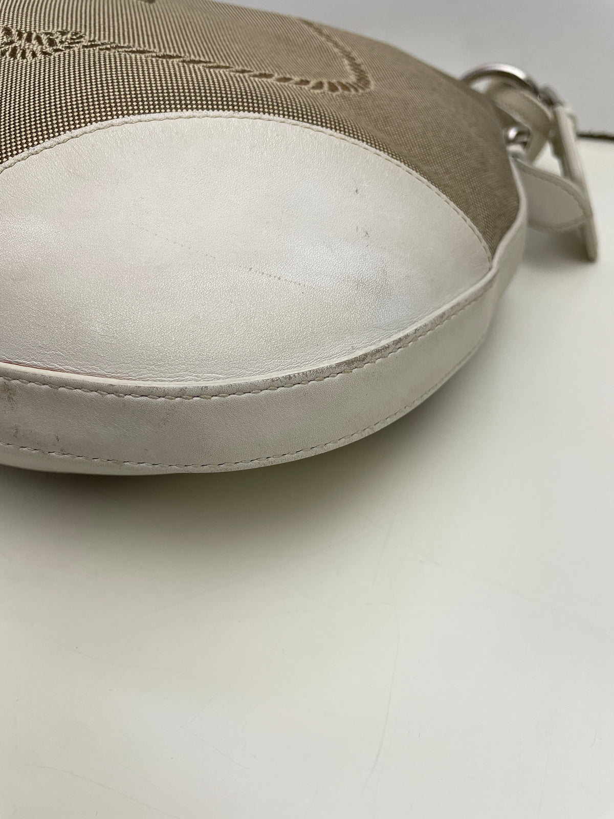 Prada - Hobo Logo Jacquard Beige e Avorio