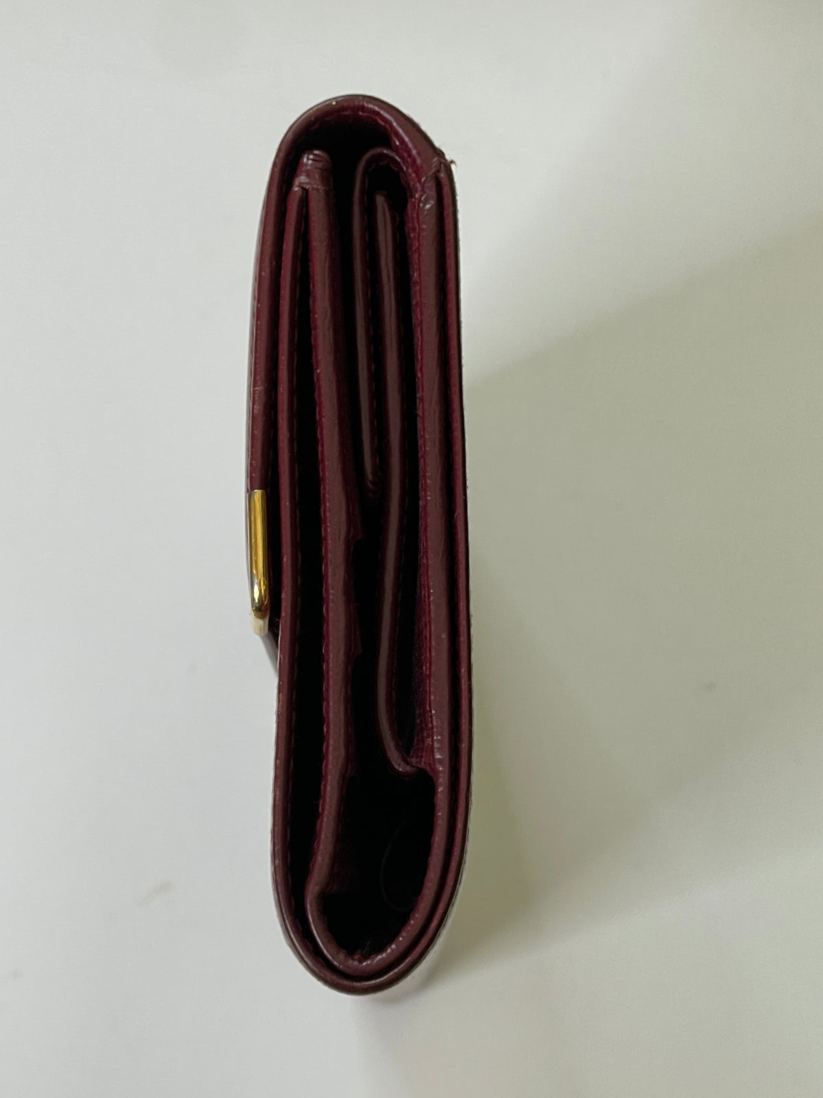 Cartier Portafoglio Grande Donna Pelle bordò Nuovo Full Set