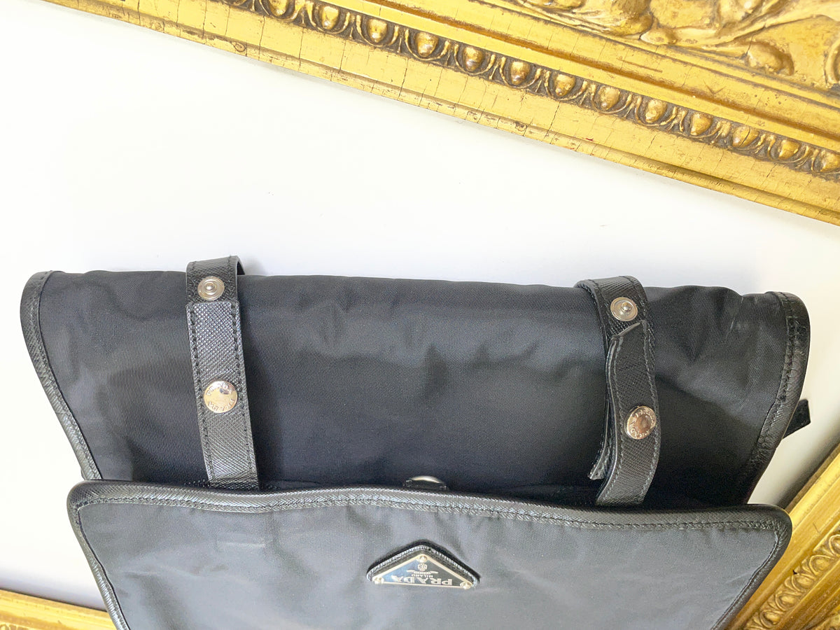 Prada Beauty Case Richiudibile Nylon Nero (tiralampo)