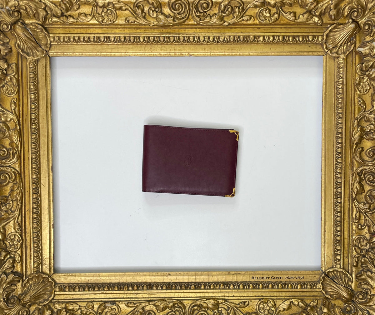 Cartier - Portafoglio + Assegni Uomo pelle Bordeaux Nuovo Full Set (+ cartoncini)