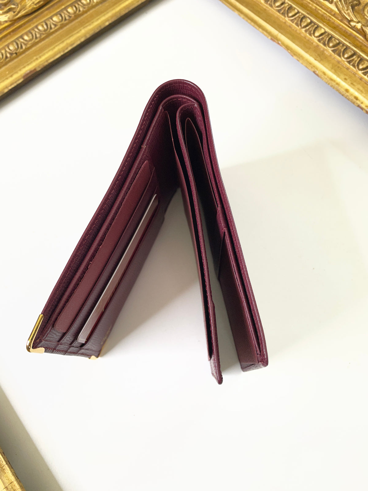 Cartier - Portafoglio + Assegni Uomo pelle Bordeaux Nuovo Full Set (+ cartoncini)