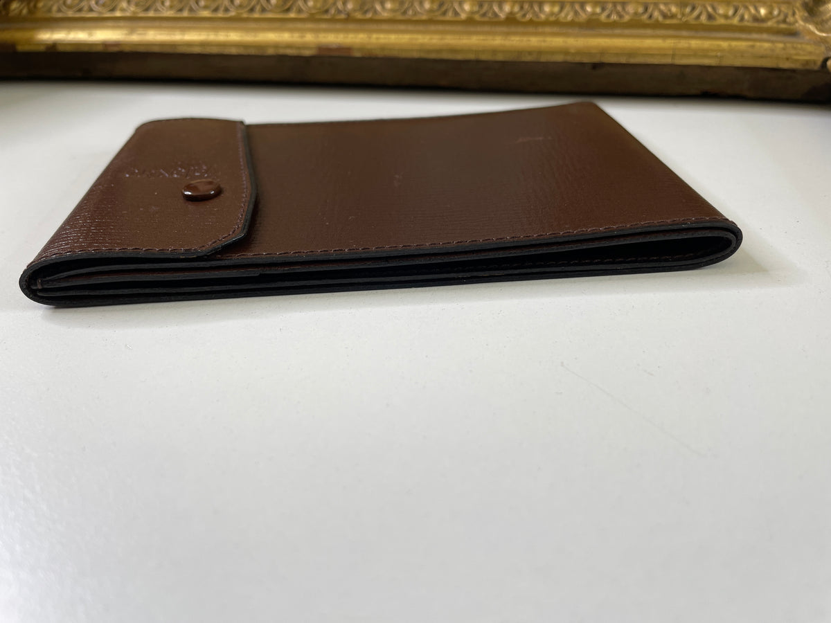 Valextra Porta Assegni + Carte Orizzontale Pelle Marrone