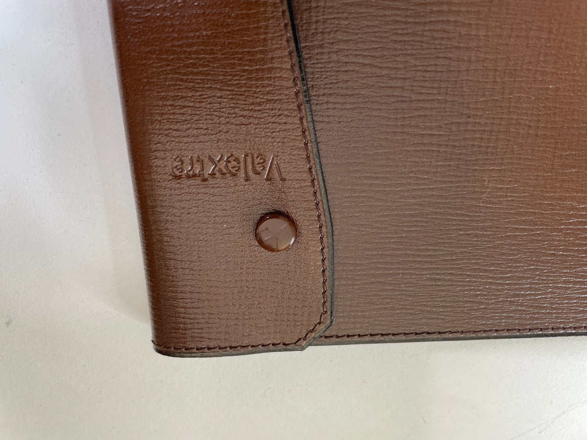 Valextra Porta Assegni + Carte Orizzontale Pelle Marrone