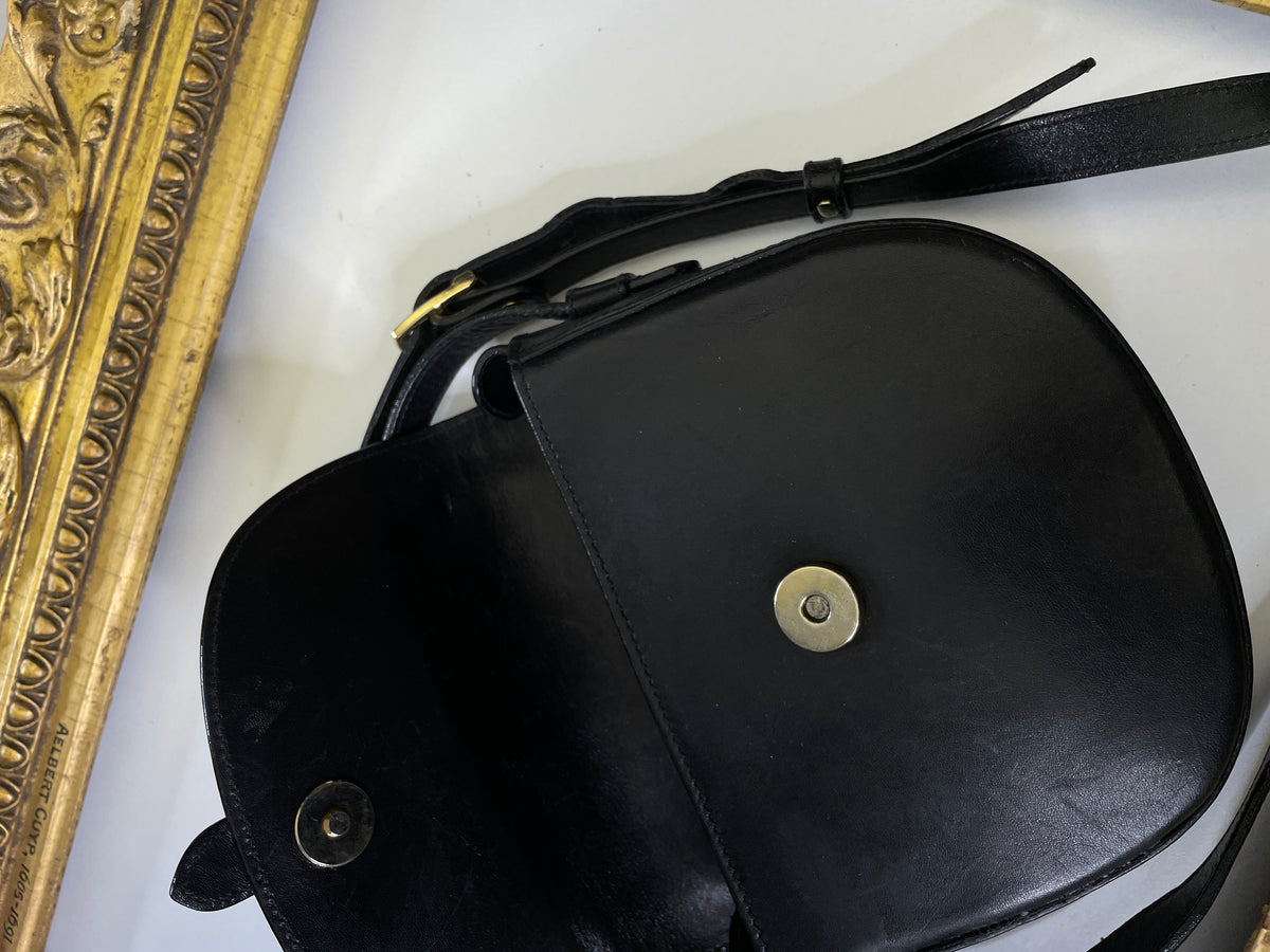 Bally Tracollina Woc Vintage Cuio Nera