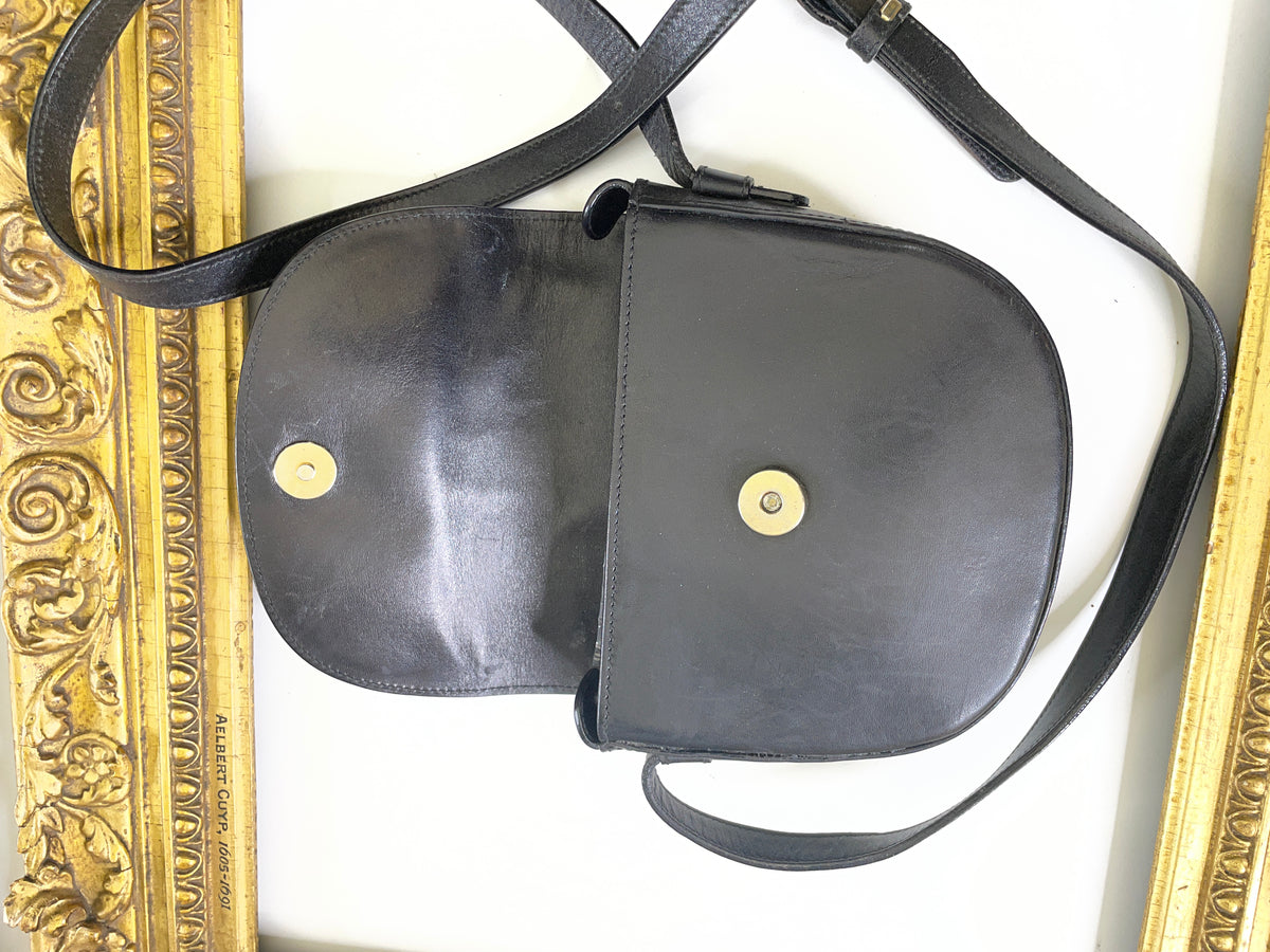 Bally Tracollina Woc Vintage Cuio Nera