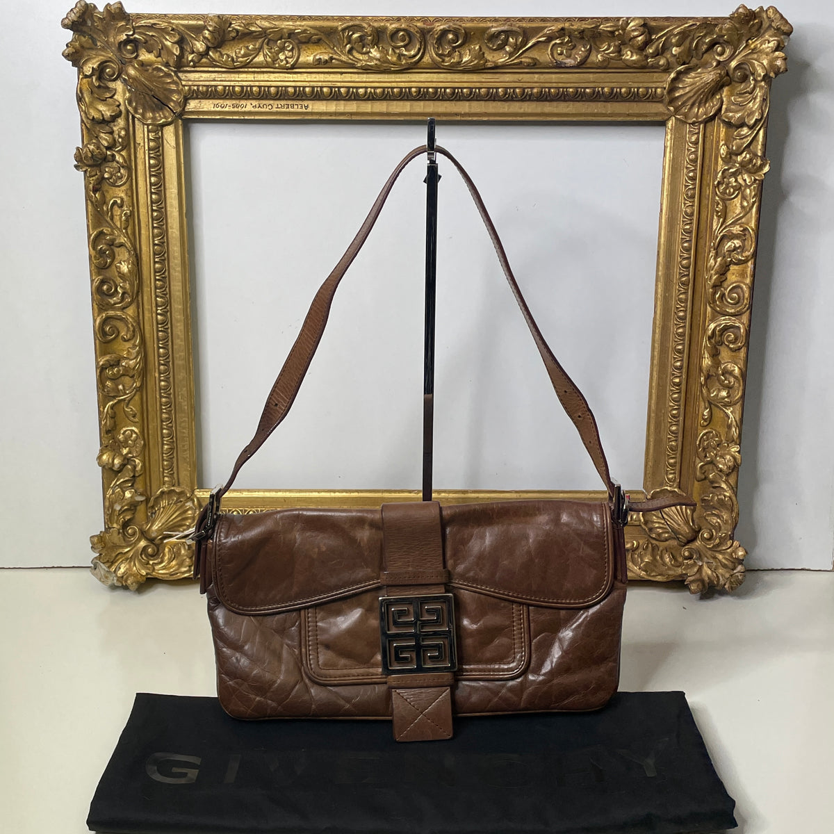 Givenchy Baguette Mini Bag 4D Pelle Marrone
