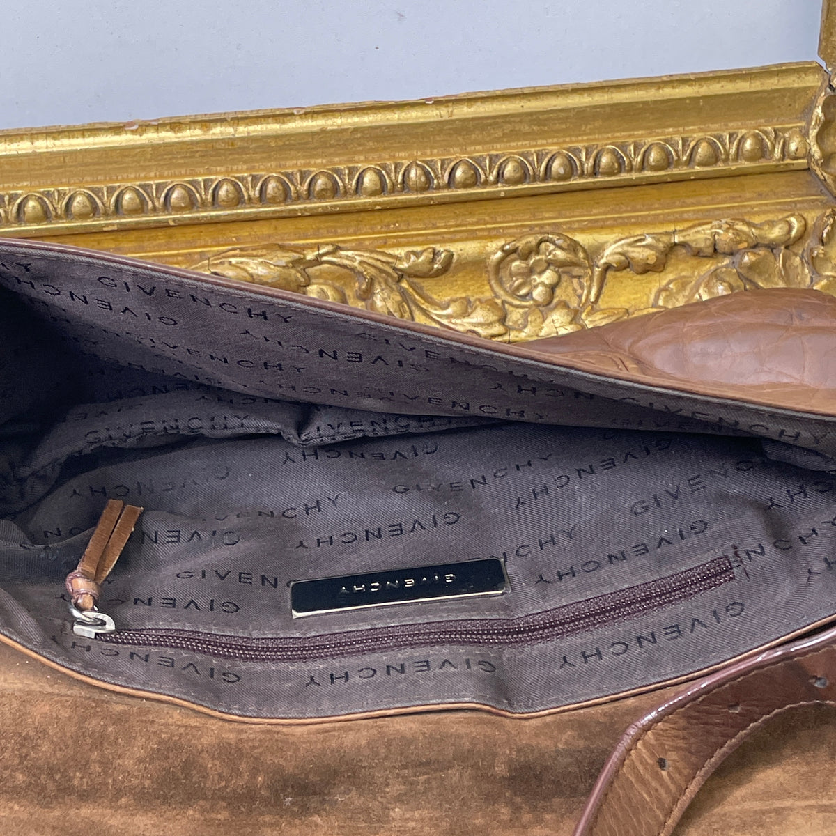 Givenchy Baguette Mini Bag 4D Pelle Marrone