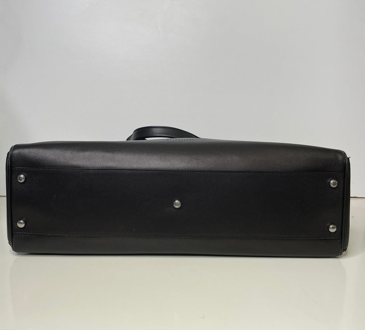 Cartier – Borsa a Spalla Marcello in Pelle Nera con Inserti in Lucertola