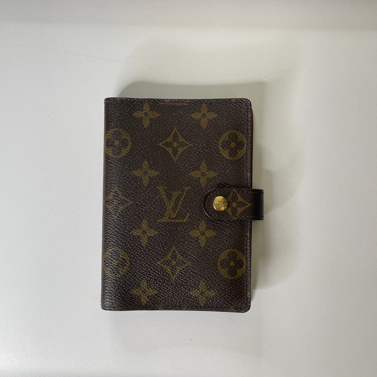 Louis Vuitton Vintage - Agenda in Pelle Monogramma e Pelle - Marrone
