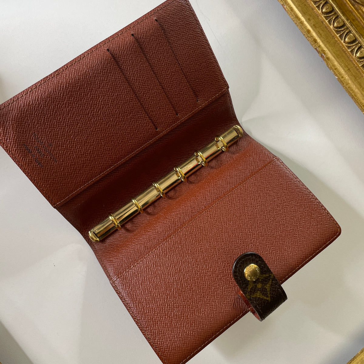 Louis Vuitton Vintage - Agenda in Pelle Monogramma e Pelle - Marrone