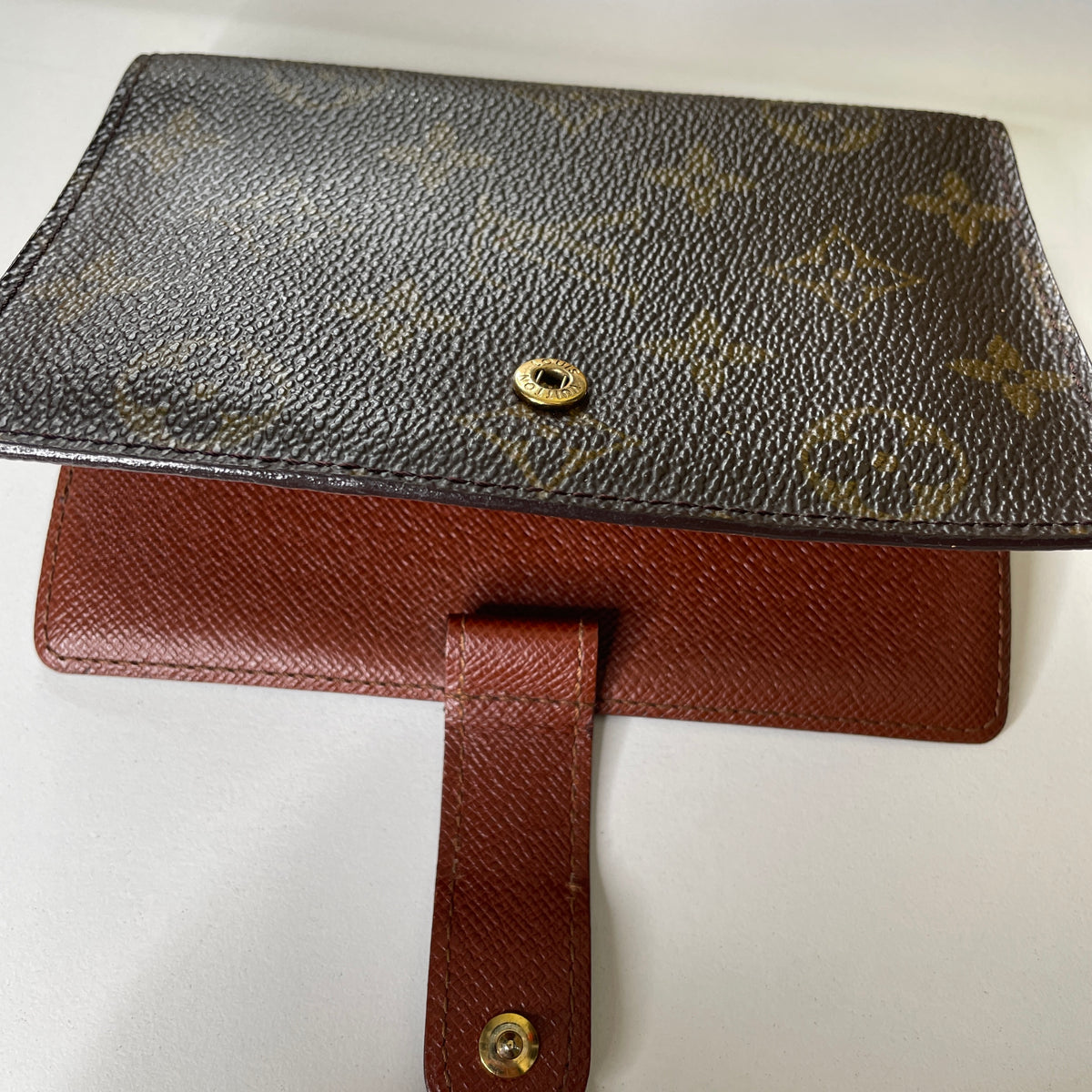 Louis Vuitton Vintage - Agenda in Pelle Monogramma e Pelle - Marrone