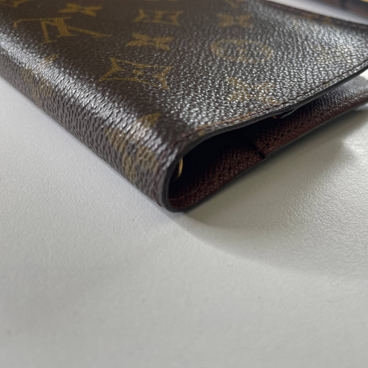 Louis Vuitton Vintage - Agenda in Pelle Monogramma e Pelle - Marrone