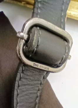 THE BRIDGE - MARSUPIO MISURA GRANDE TASCHINE LATERALI LINEA STORY PELLE NERA