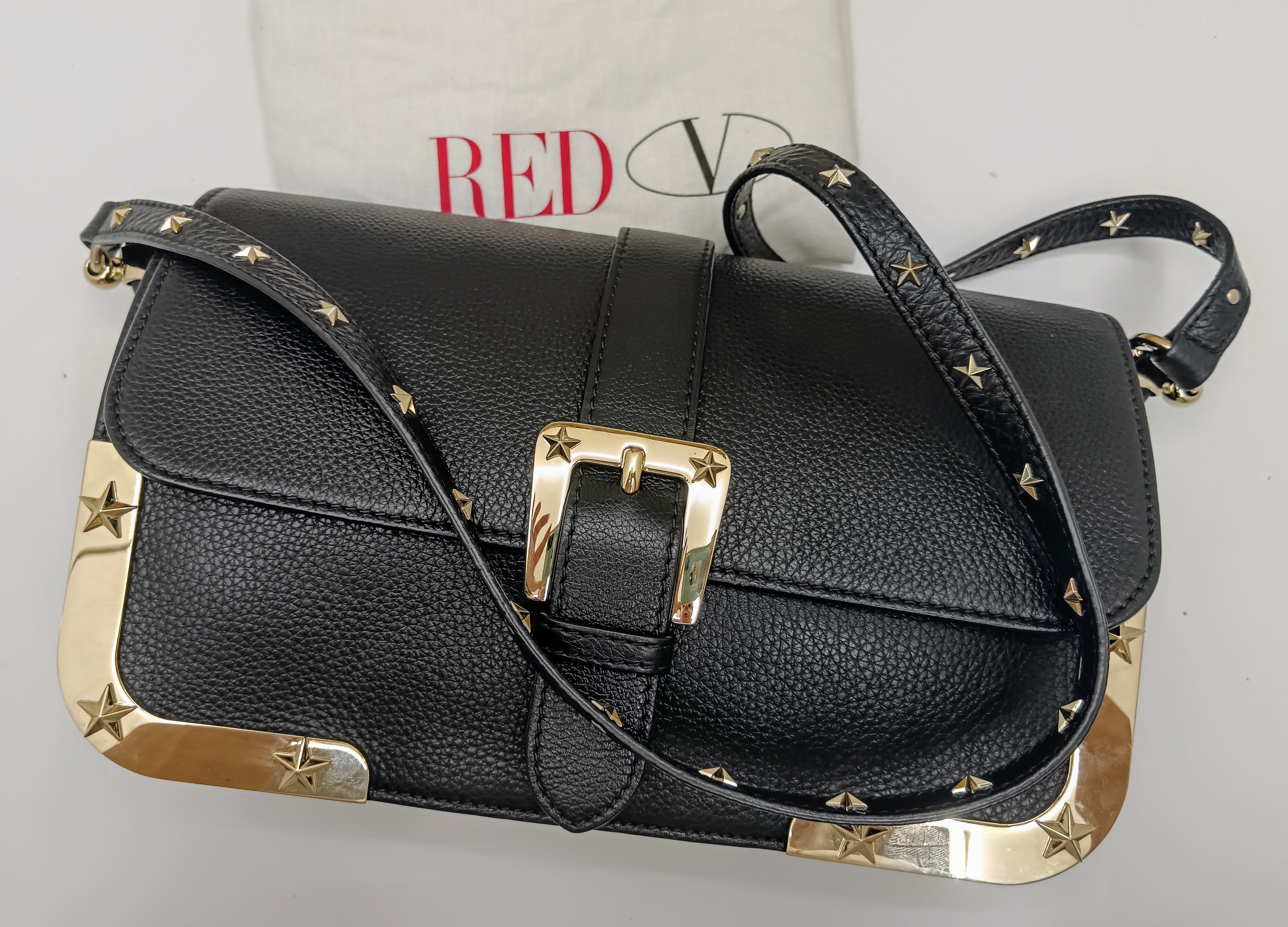 RED Valentino Garavani – Borsa a spalla pelle nera
