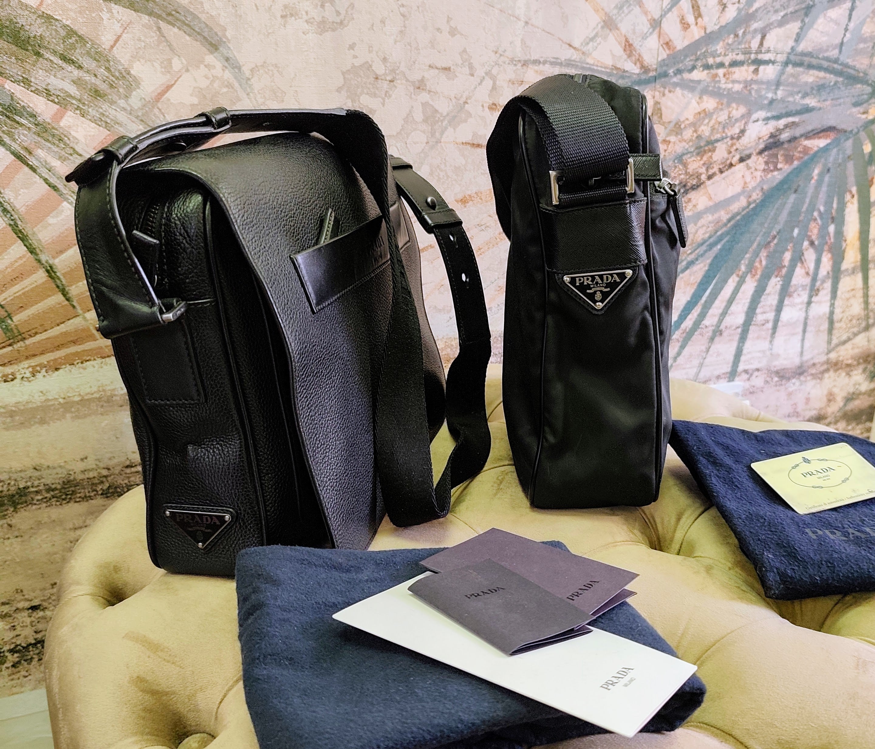 Prada – Borsello Unisex Nylon Nero con Tracolla