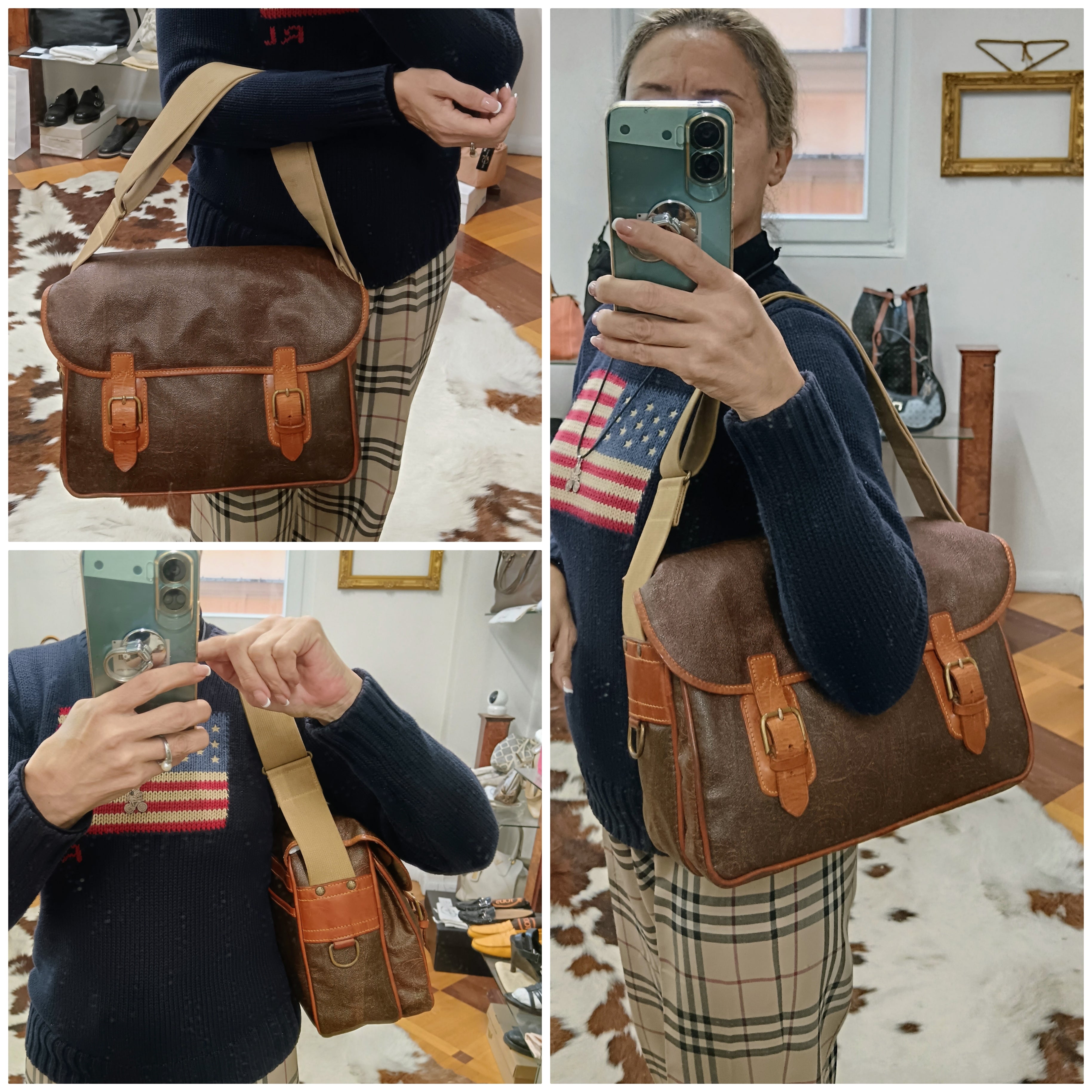 Etro – Postina Messenger Borsa Lavoro Paisley Jacquard Vintage