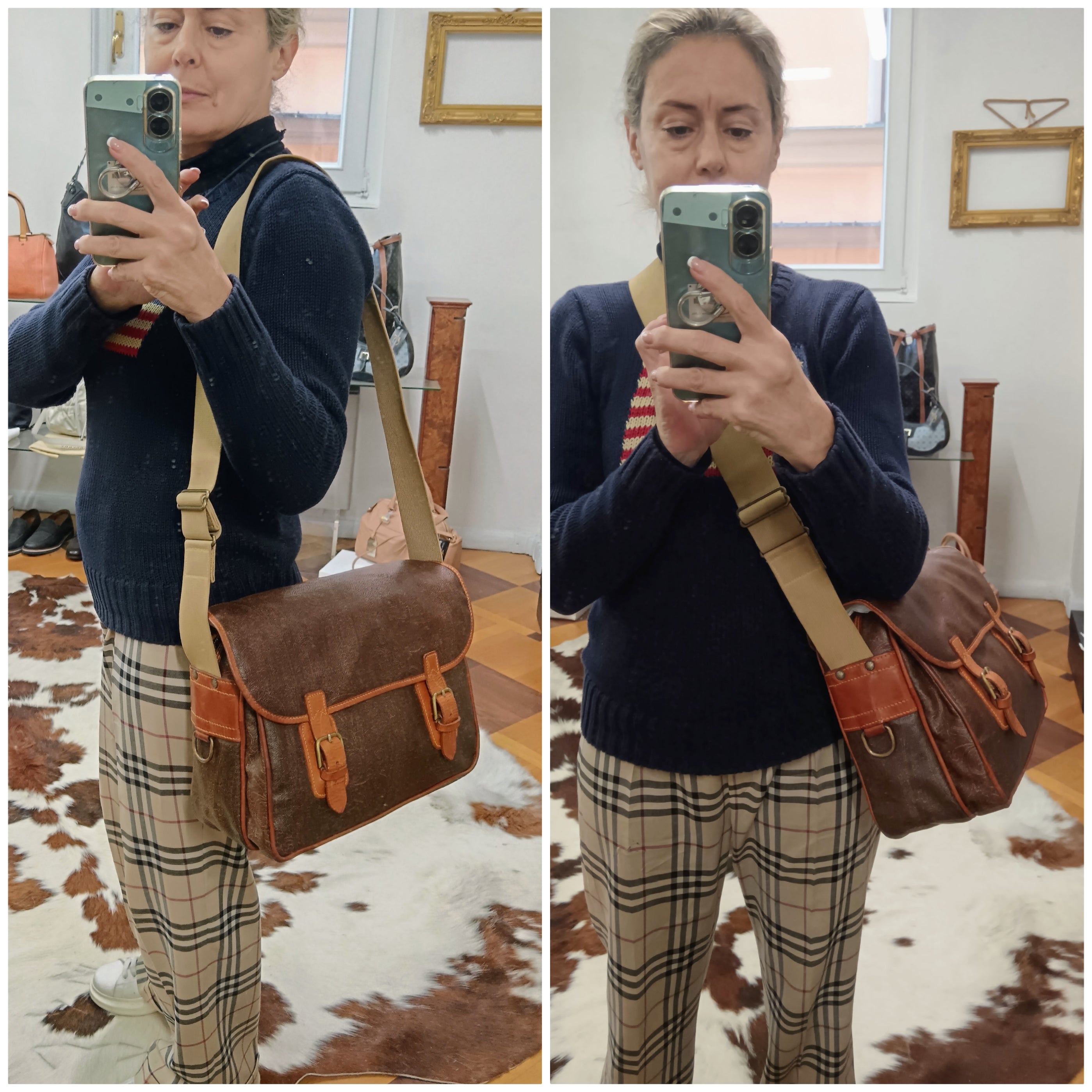 Etro – Postina Messenger Borsa Lavoro Paisley Jacquard Vintage