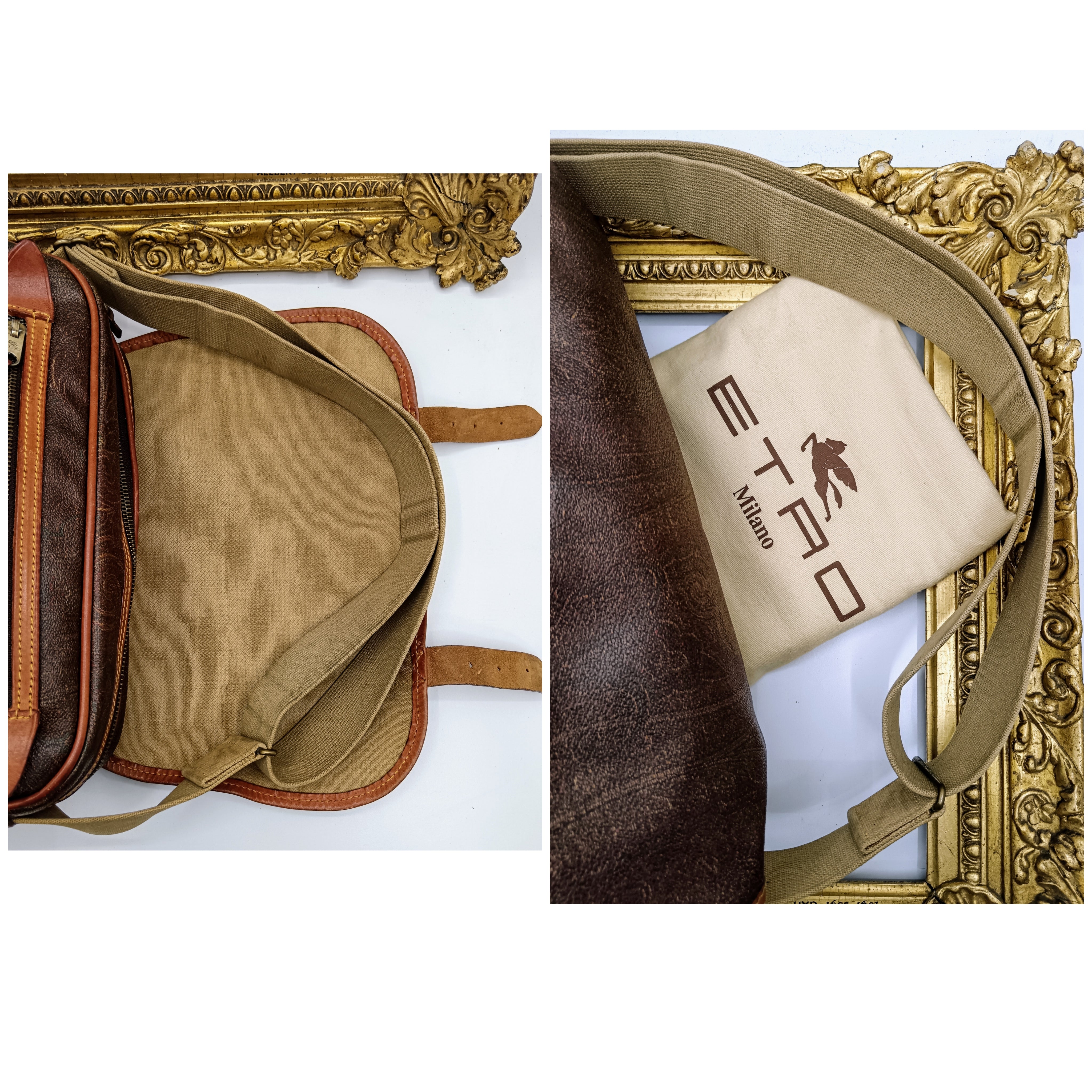 Etro – Postina Messenger Borsa Lavoro Paisley Jacquard Vintage