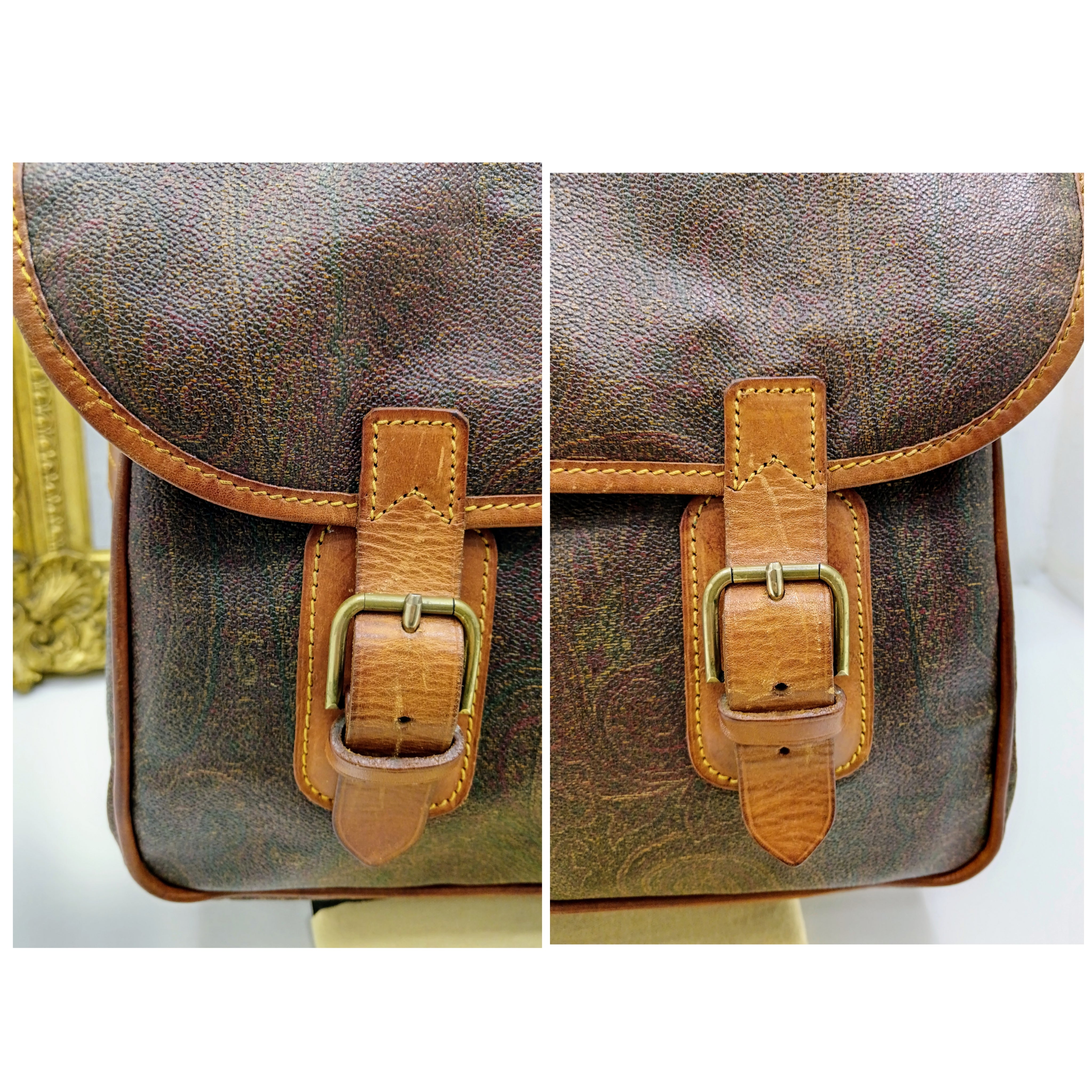 Etro – Postina Messenger Borsa Lavoro Paisley Jacquard Vintage