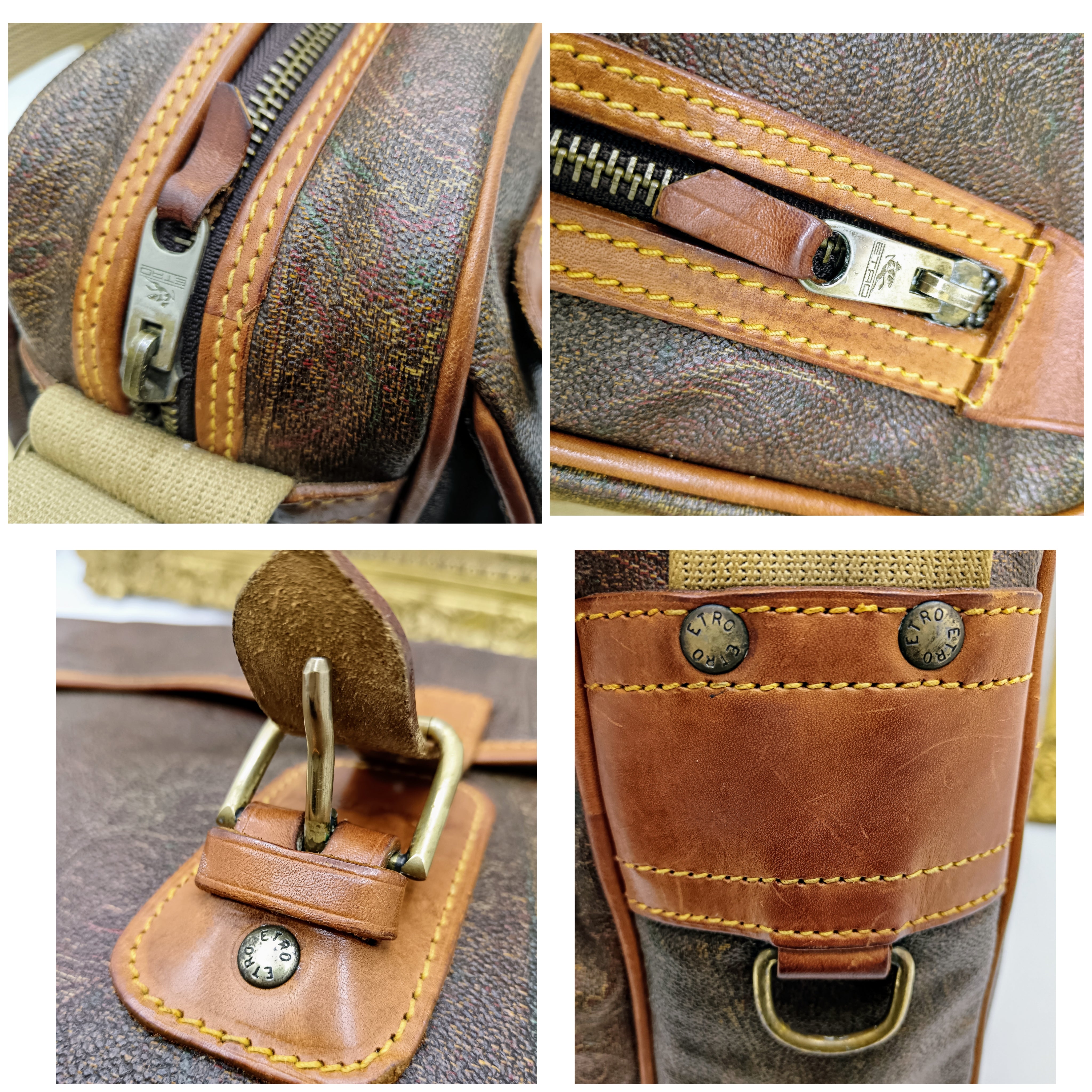 Etro – Postina Messenger Borsa Lavoro Paisley Jacquard Vintage