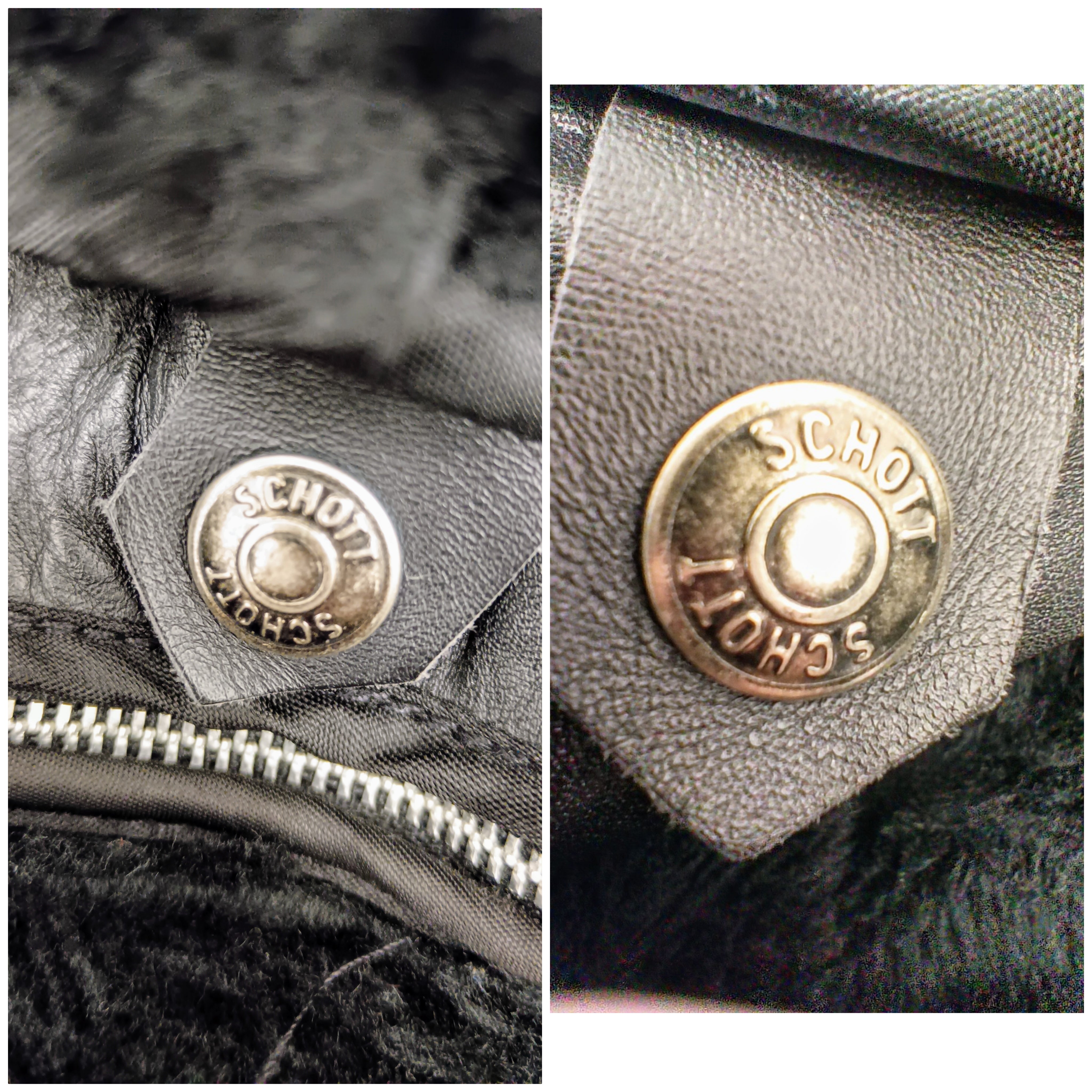 Schott N.Y.C. – Giubbotto Pelle Nero con Pelo Oversize Made in USA