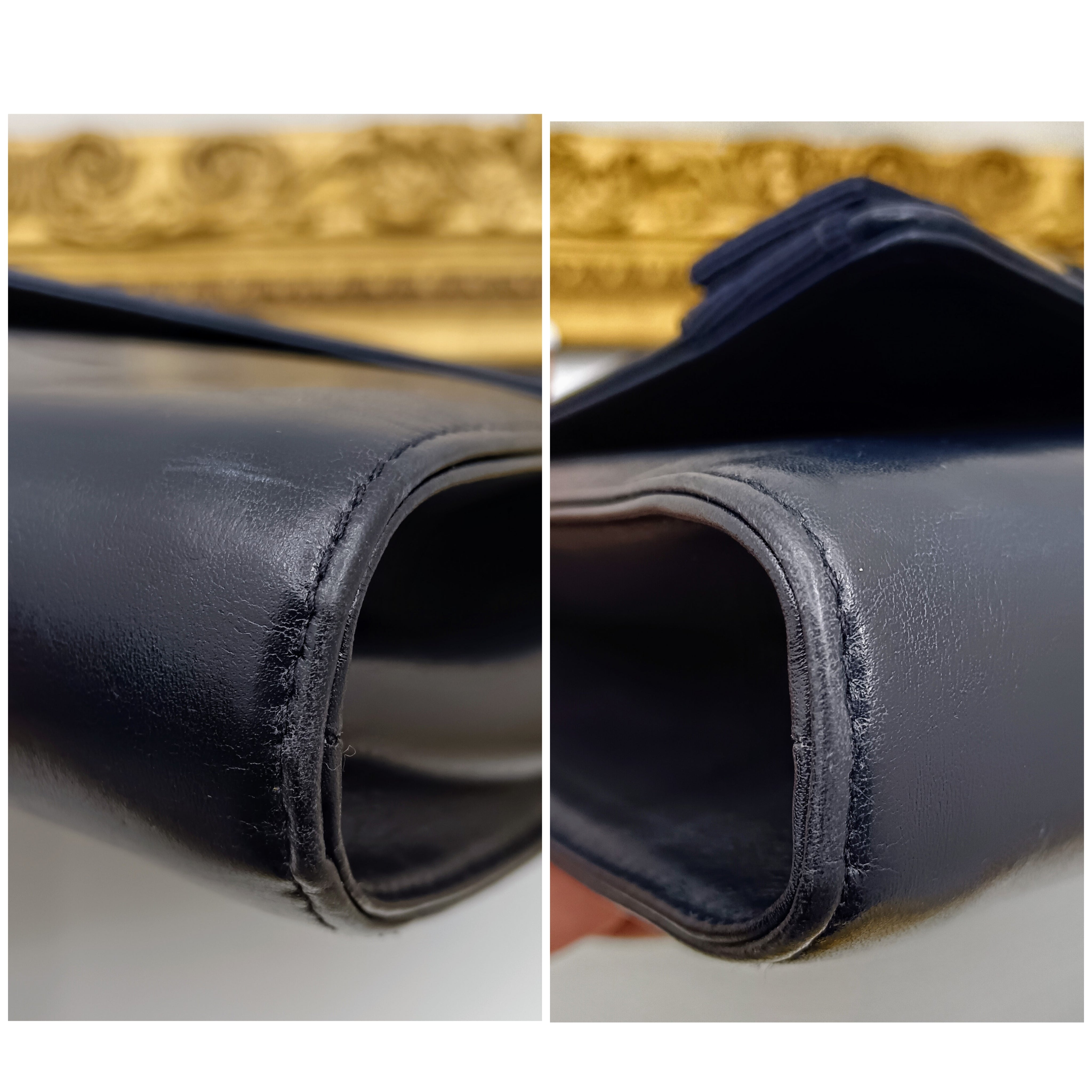 Ferragamo Salvatore – Borsetta “Vara Bag” Pochette Clutch a Tracolla Pelle Vintage