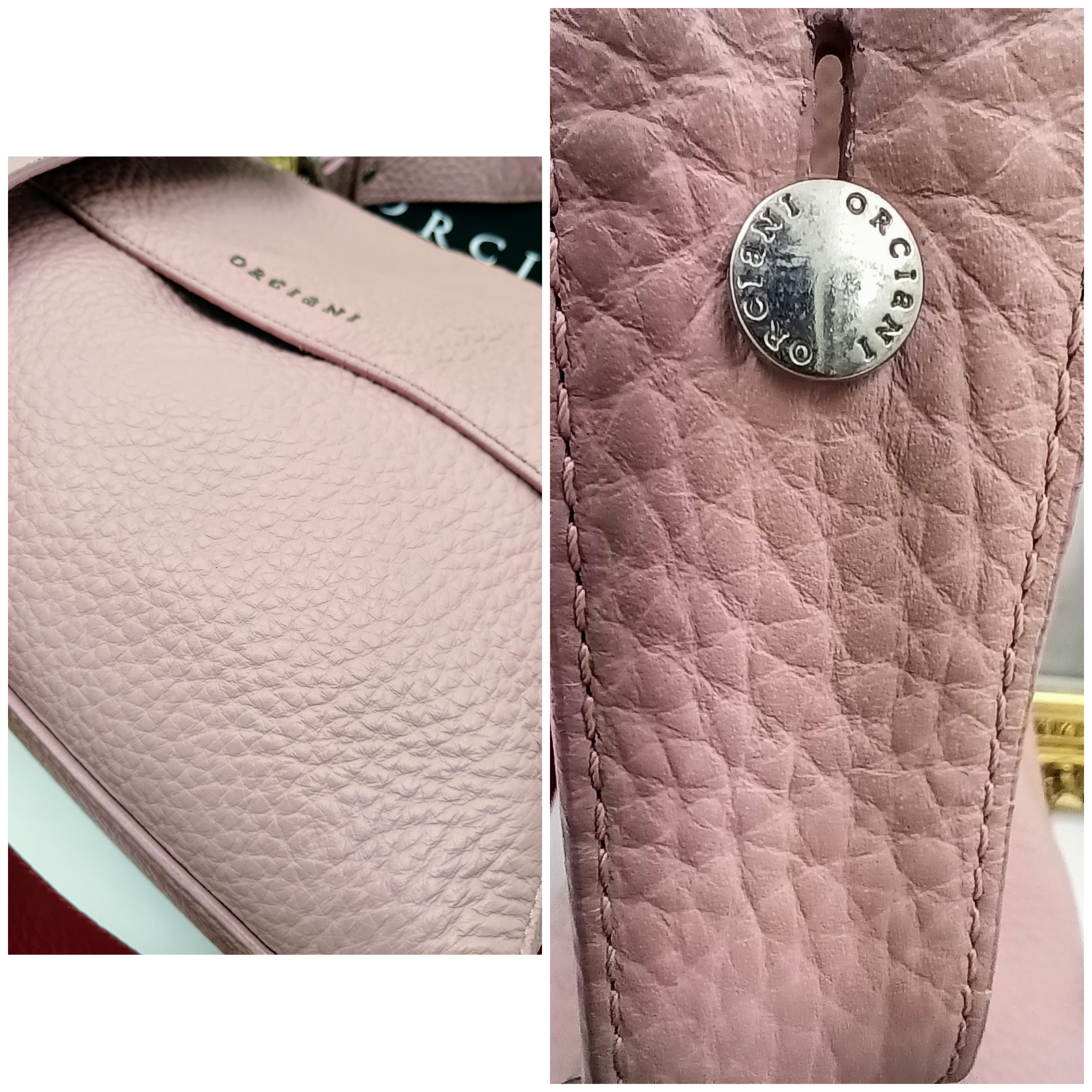 Orciani – Sveva Soft Media Pelle Martellata Rosa