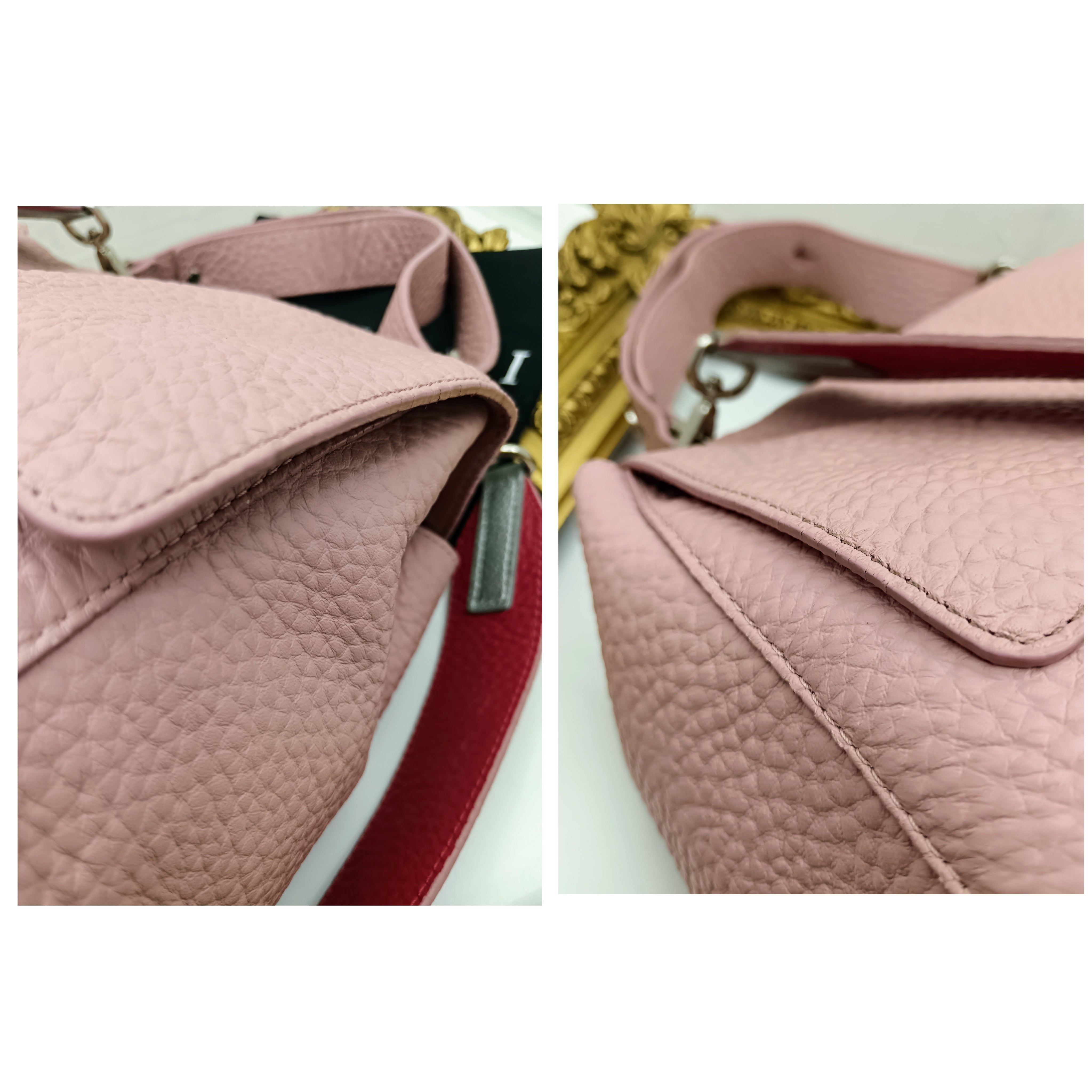Orciani – Sveva Soft Media Pelle Martellata Rosa